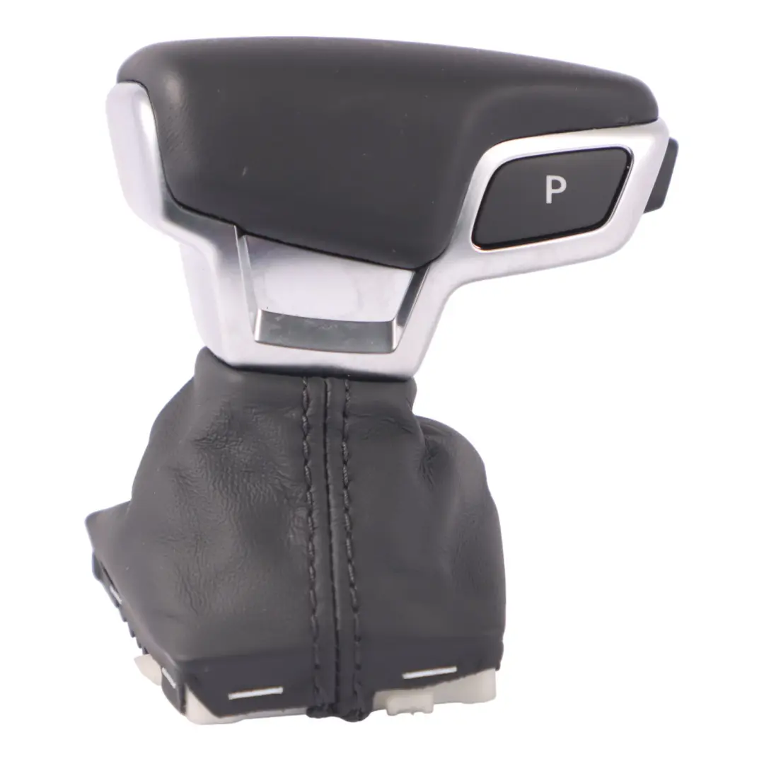 Gearbox Gear Selector Lever Knob Leather Black Audi A4 B9 Automatic - SKU RHD-8W2713140F - Part number 8W2713140F