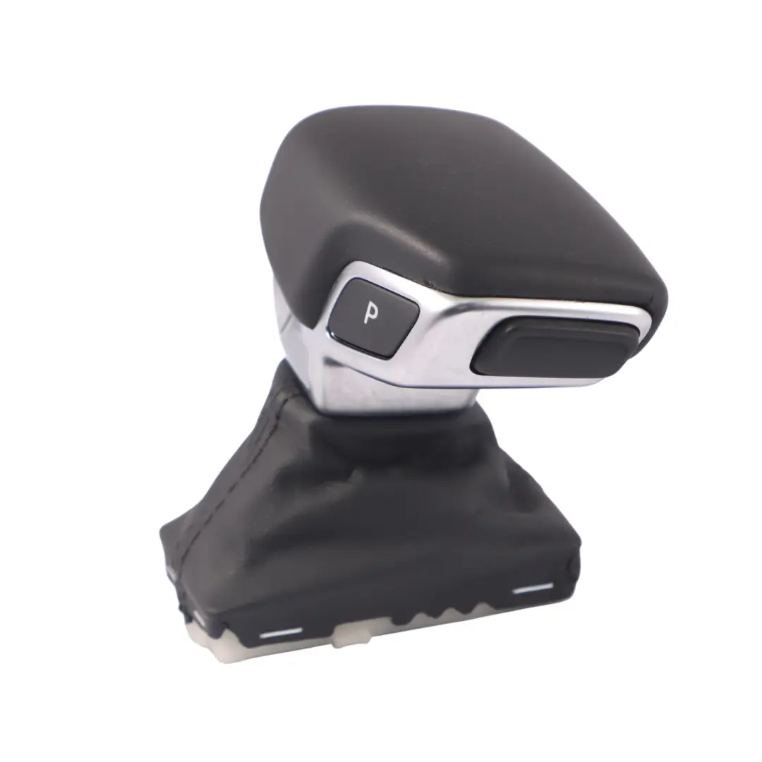 Gearbox Gear Selector Lever Knob Leather Black Audi A4 B9 Automatic - SKU RHD-8W2713140F - Part number 8W2713140F