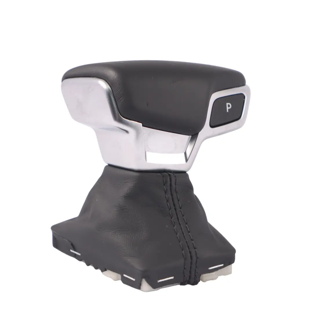 Gearbox Gear Selector Lever Knob Leather Black Audi A4 B9 Automatic - SKU RHD-8W2713140F - Part number 8W2713140F