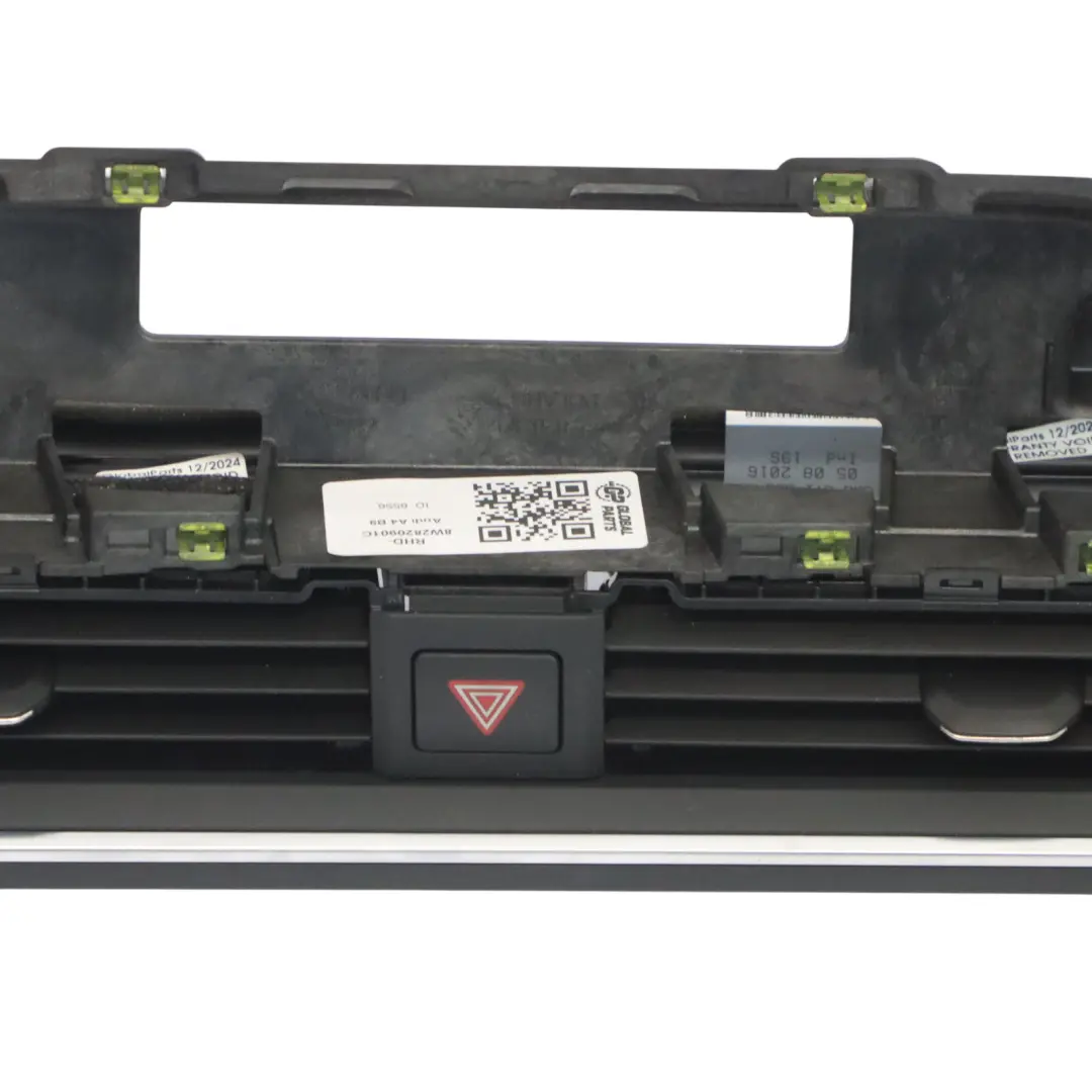 Vent Grille Dashboard Front Centre Hazard Switch to Audi A4 B9 Air with Part number 8W2820901C Audi A4 B9 Air Vent Grille Dashboard Front Centre Hazard Switch - SKU RHD-8W2820901C - Part number 8W2820901C