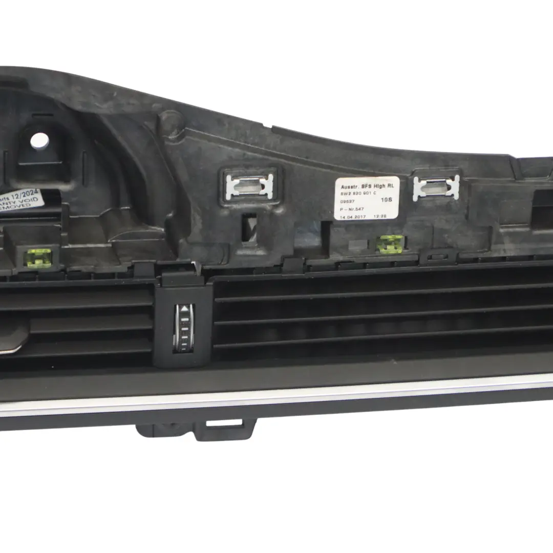 Audi A4 B9 Air Vent Grille Dashboard Front Centre Hazard Switch - SKU RHD-8W2820901C - Part number 8W2820901C