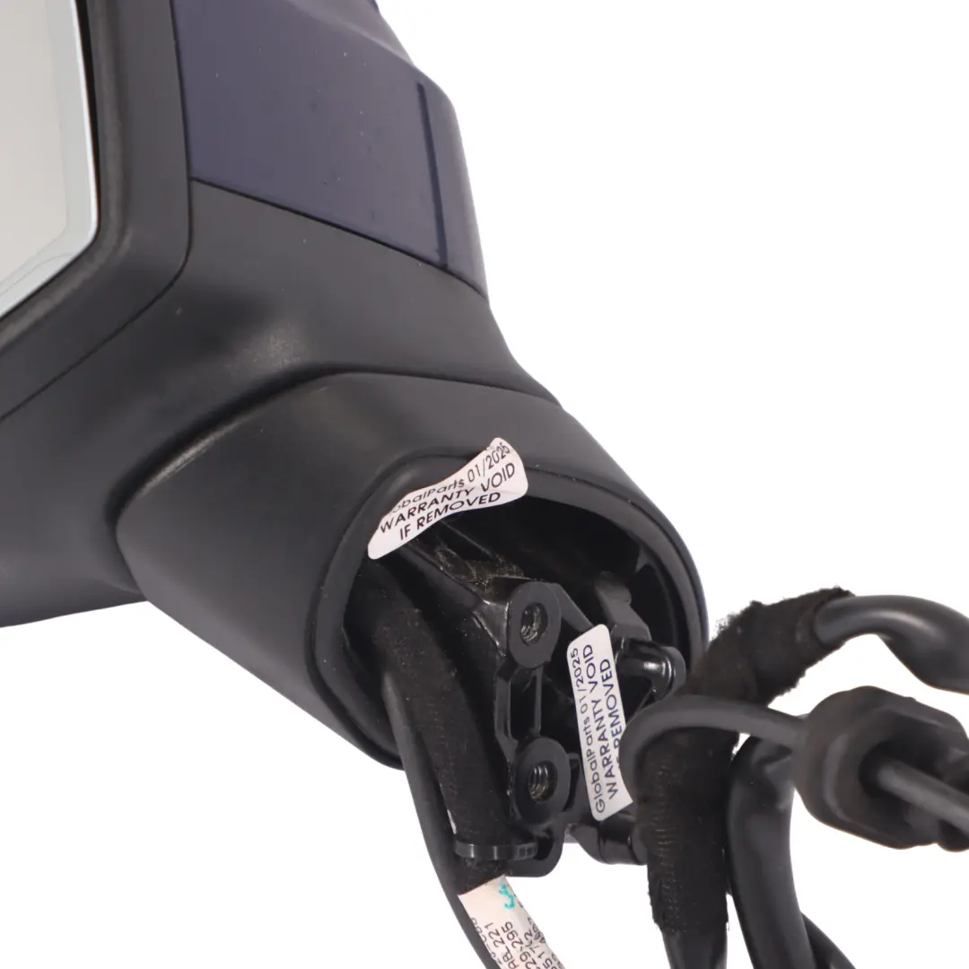 Audi A4 B9 8W Door Mirror Left N/S Power Fold Heated Auto Dim Navarra Blue - H5X - SKU RHD-8W2857409E-NAB - Part number 8W2857409E