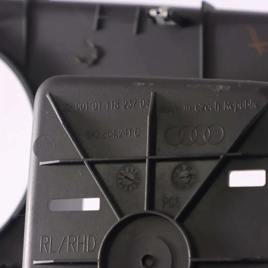 Centre Console Surround Trim Panel Cover Black to Audi A4 B9 8W with Part number 8W2864241C Audi A4 B9 8W Centre Console Surround Trim Panel Cover Black - SKU RHD-8W2864241C - Part number 8W2864241C