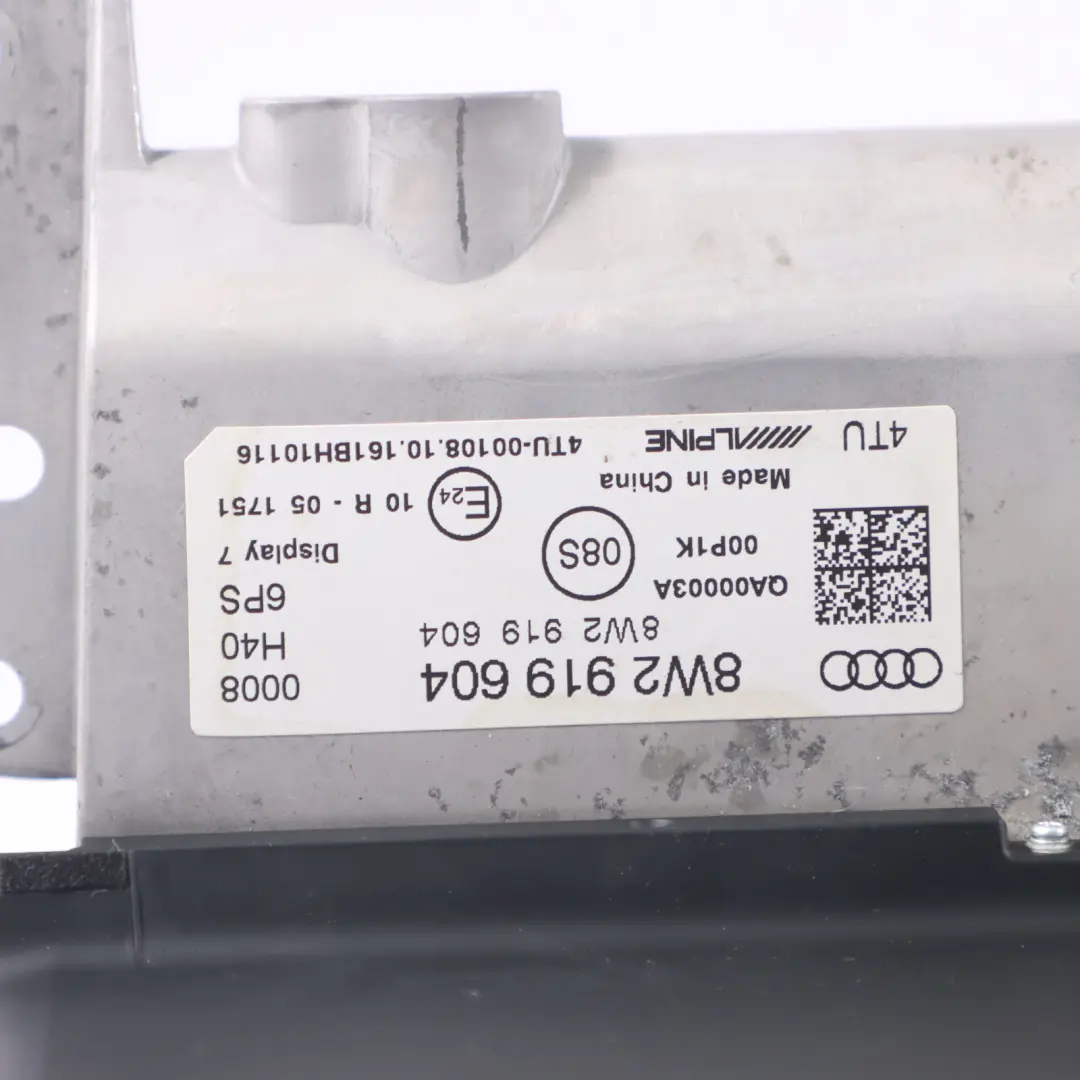 Audi A4 B9 Central Information Display Screen CIC Navigation - SKU RHD-8W2919604A - Part number 8W2919604A