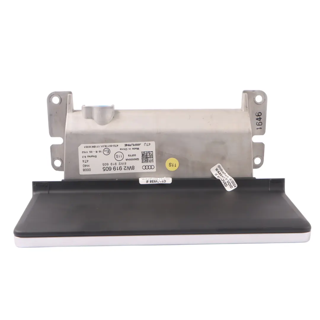 Display Screen Radio Multimedia Navigation Sat Unit to Audi A4 B9 with Part number 8W2919605 Audi A4 B9 Display Screen Radio Multimedia Navigation Sat Unit - SKU RHD-8W2919605 - Part number 8W2919605