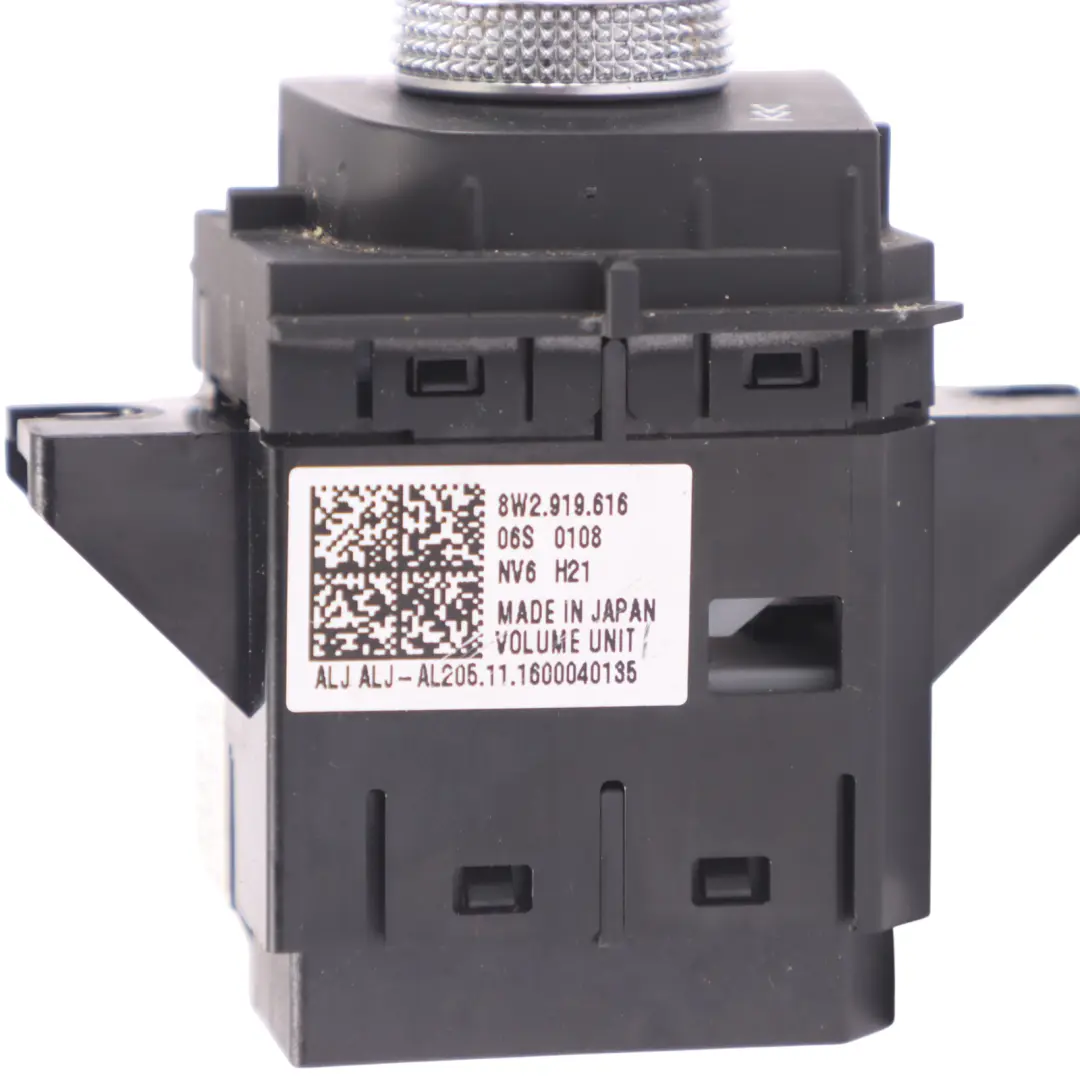 Multimedia Volume Control Button Switch Knob Head Unit Audi A4 B9 - SKU RHD-8W2919616 - Part number 8W2919616