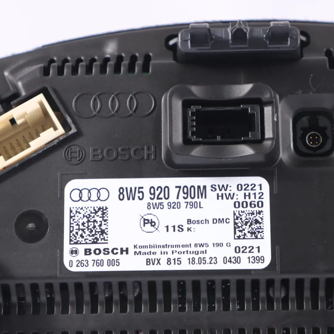 Instrument Cluster Speedometer Petrol Automatic to Audi A4 B9 8W 35 TFSI with Part number 8W5920790M Audi A4 B9 8W 35 TFSI Instrument Cluster Speedometer Petrol Automatic - SKU RHD-8W5920790M - Part number 8W5920790M