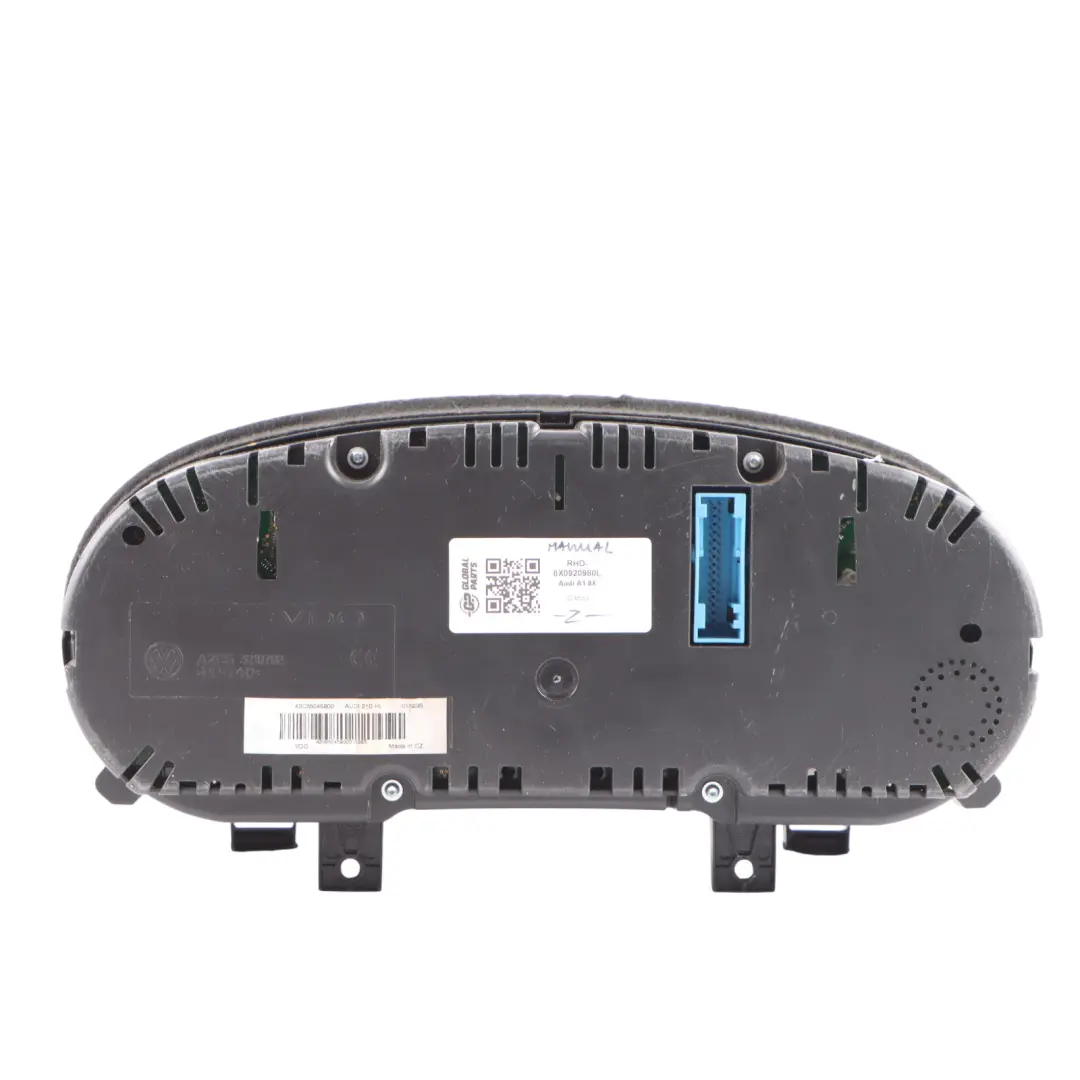 Audi A1 8X Instrument Cluster Speedometer Clocks Manual Petrol - SKU RHD-8X0920980L - Part number 8X0920980L