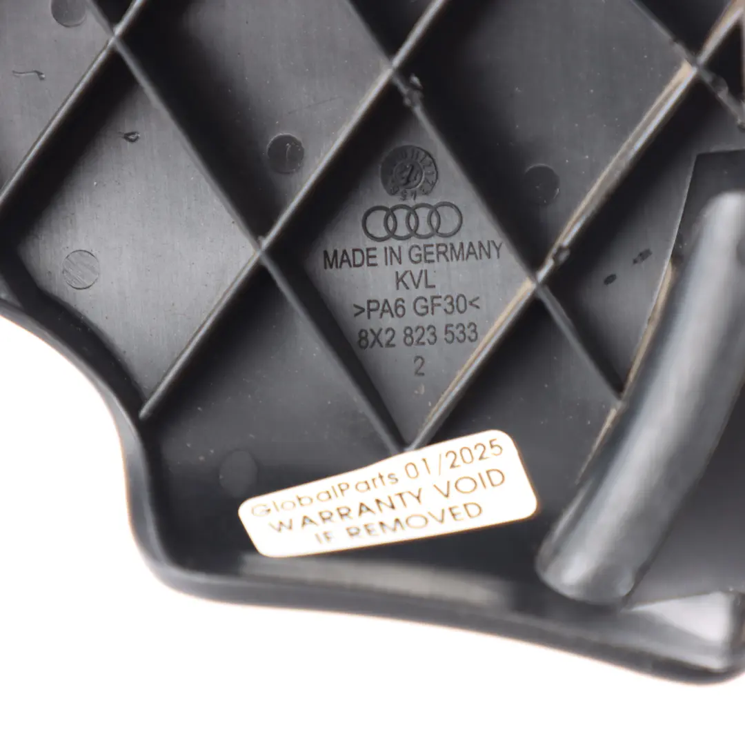 Front Bonnet Hood Release Handle Lever Trim to Audi A1 8X with Part number 8X2823533 Audi A1 8X Front Bonnet Hood Release Handle Lever Trim - SKU RHD-8X2823533 - Part number 8X2823533