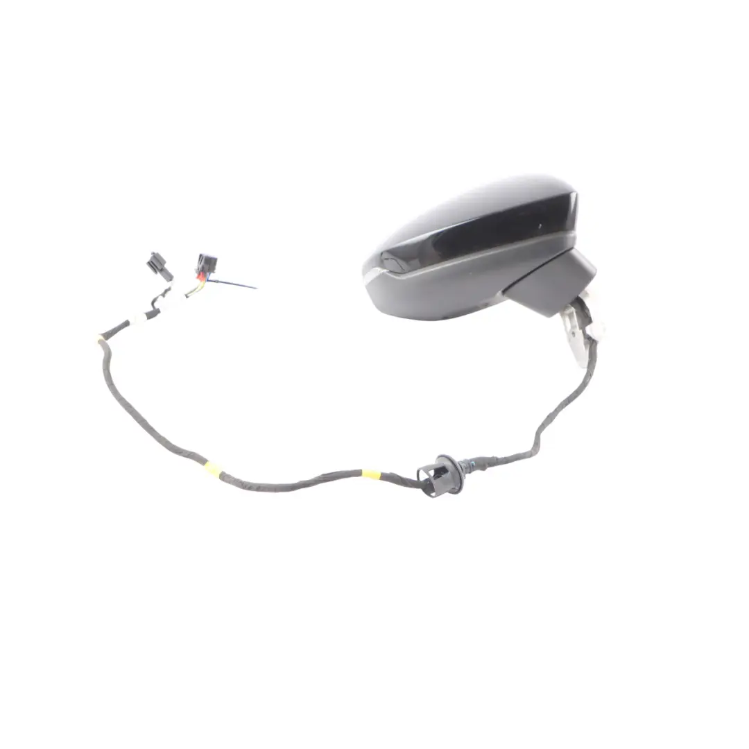 Audi A3 S3 8Y Front Right Mirror Wing Power Fold Memory Dip Brilliant Black Y9B - SKU RHD-8Y2857410B-BBL - Part number 8Y2857410B