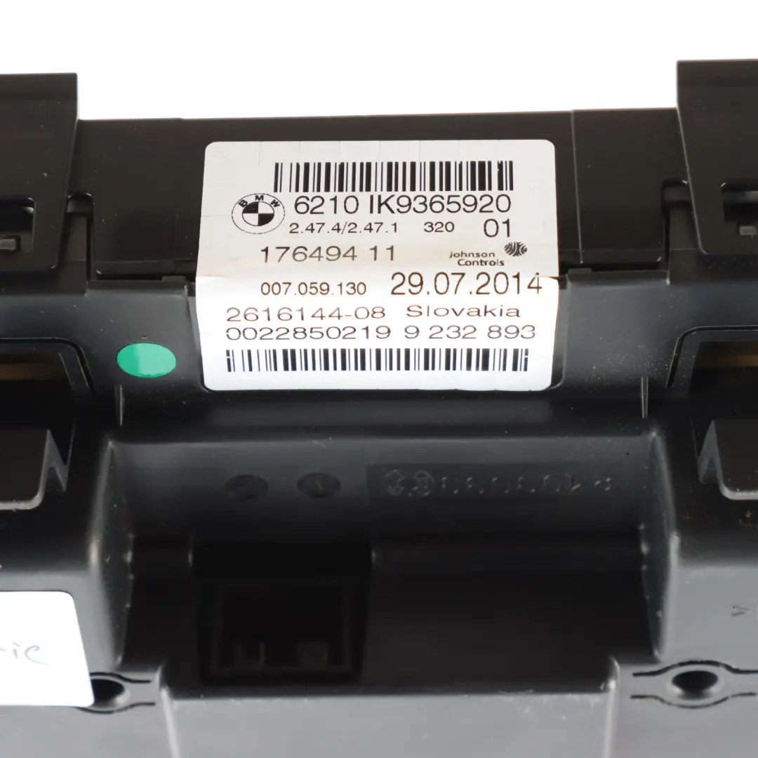 Instrument Cluster BMW F30 F31 F32 Diesel Clocks Automatic Transmission to with Part number 9365920 Instrument Cluster BMW F30 F31 F32 Diesel Clocks Automatic Transmission - SKU RHD-9365920-1 - Part number 9365920