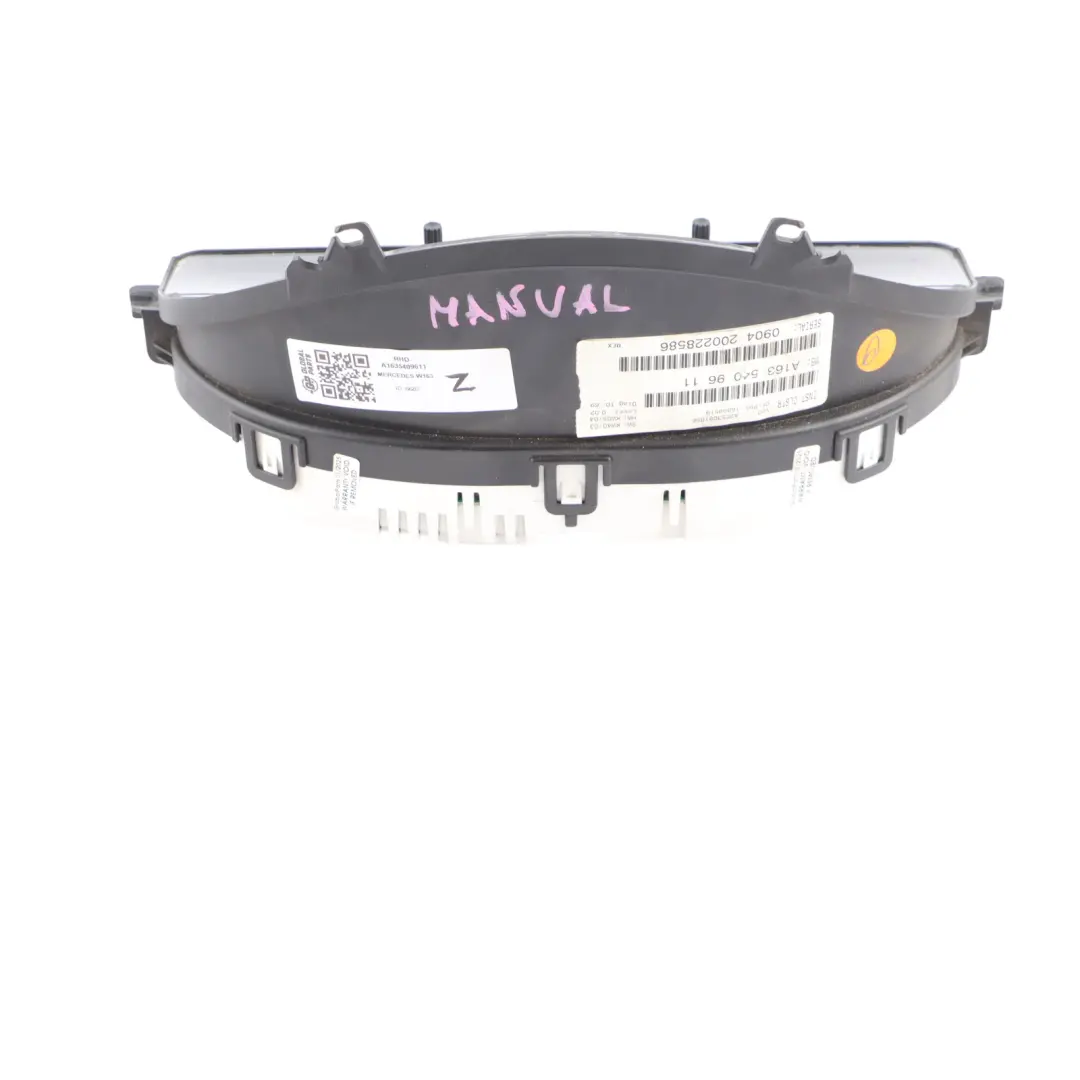 Speedometer Speedo Cluster Instrument Manual to Mercedes W163 Diesel with Part number A1635409611 Mercedes W163 Diesel Speedometer Speedo Cluster Instrument Manual - SKU RHD-A1635409611 - Part number A1635409611