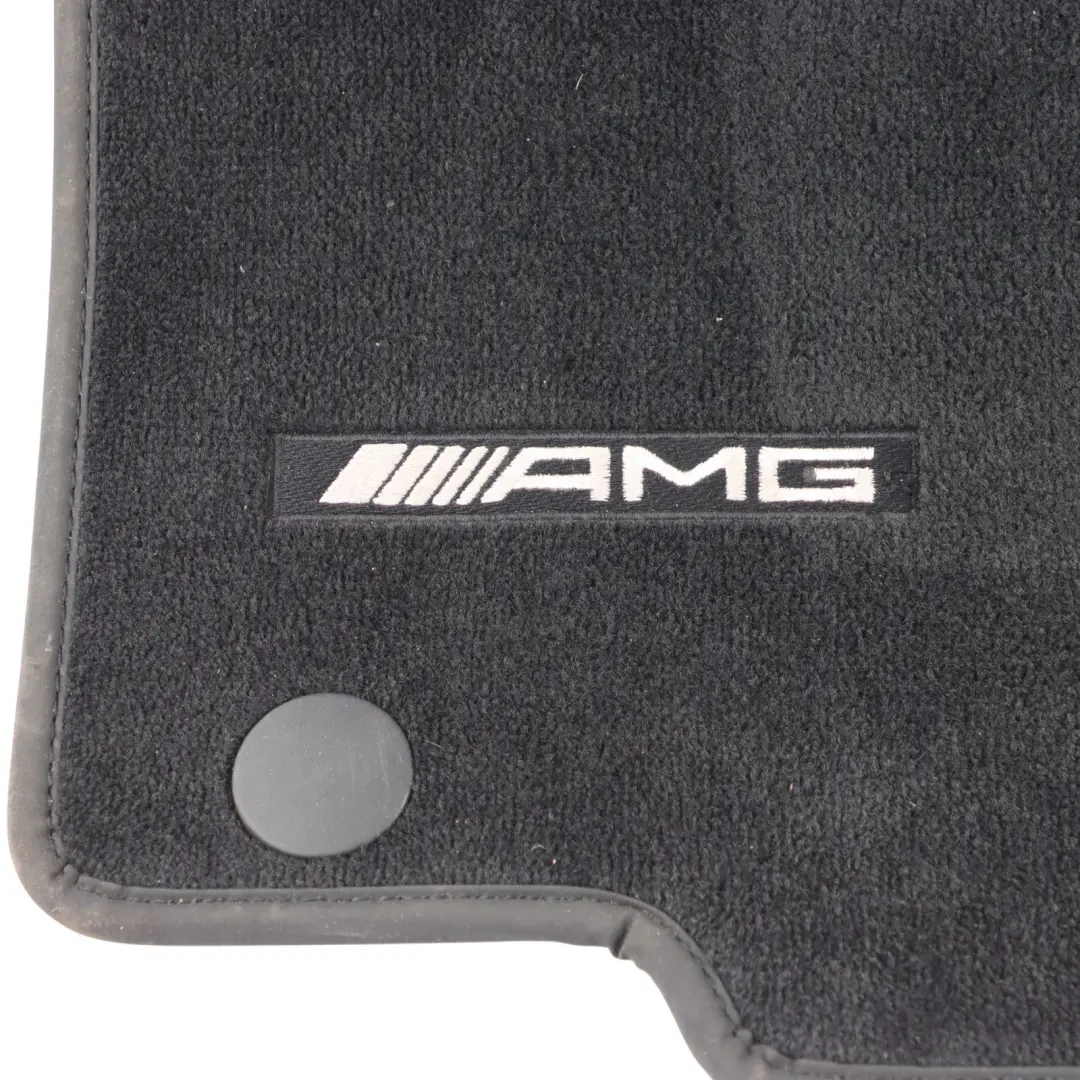 Interior Carpet Floor Mats Black Front Set to Mercedes GLE W166 AMG with Part number A1666803048 Mercedes GLE W166 AMG Interior Carpet Floor Mats Black Front Set - SKU RHD-A1666803048-1 - Part number A1666803048