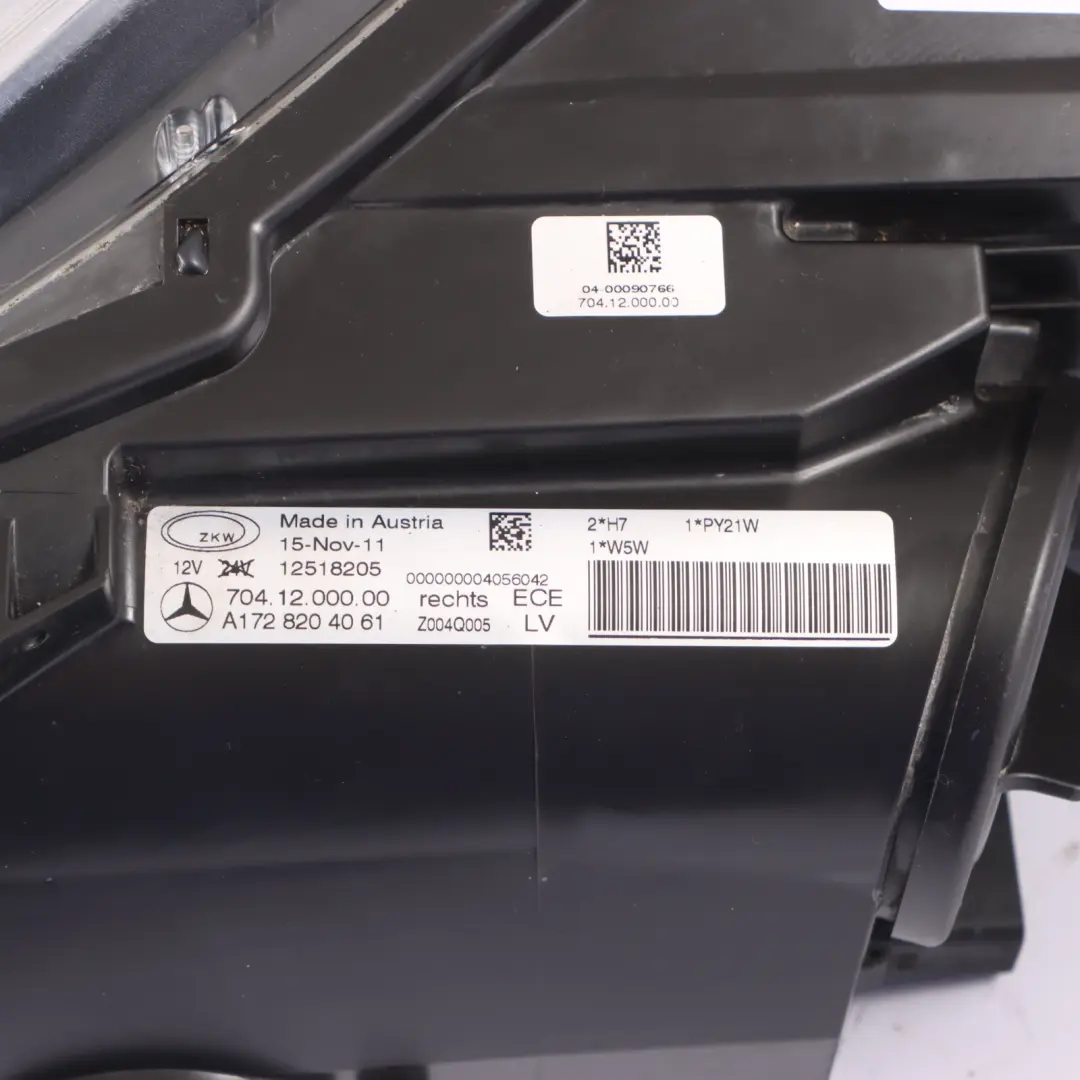 Headlight Headlamp Front Right O/S Lamp Light to Mercedes SLK R172 with Part number A1728204061 Mercedes SLK R172 Headlight Headlamp Front Right O/S Lamp Light - SKU RHD-A1728204061 - Part number A1728204061