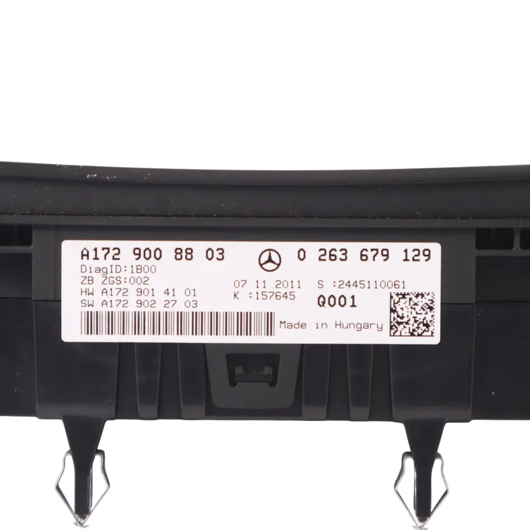 Mercedes R172 Petrol Instrument Cluster Speedo Clocks Meter Manual - SKU RHD-A1729008803 - Part number A1729008803
