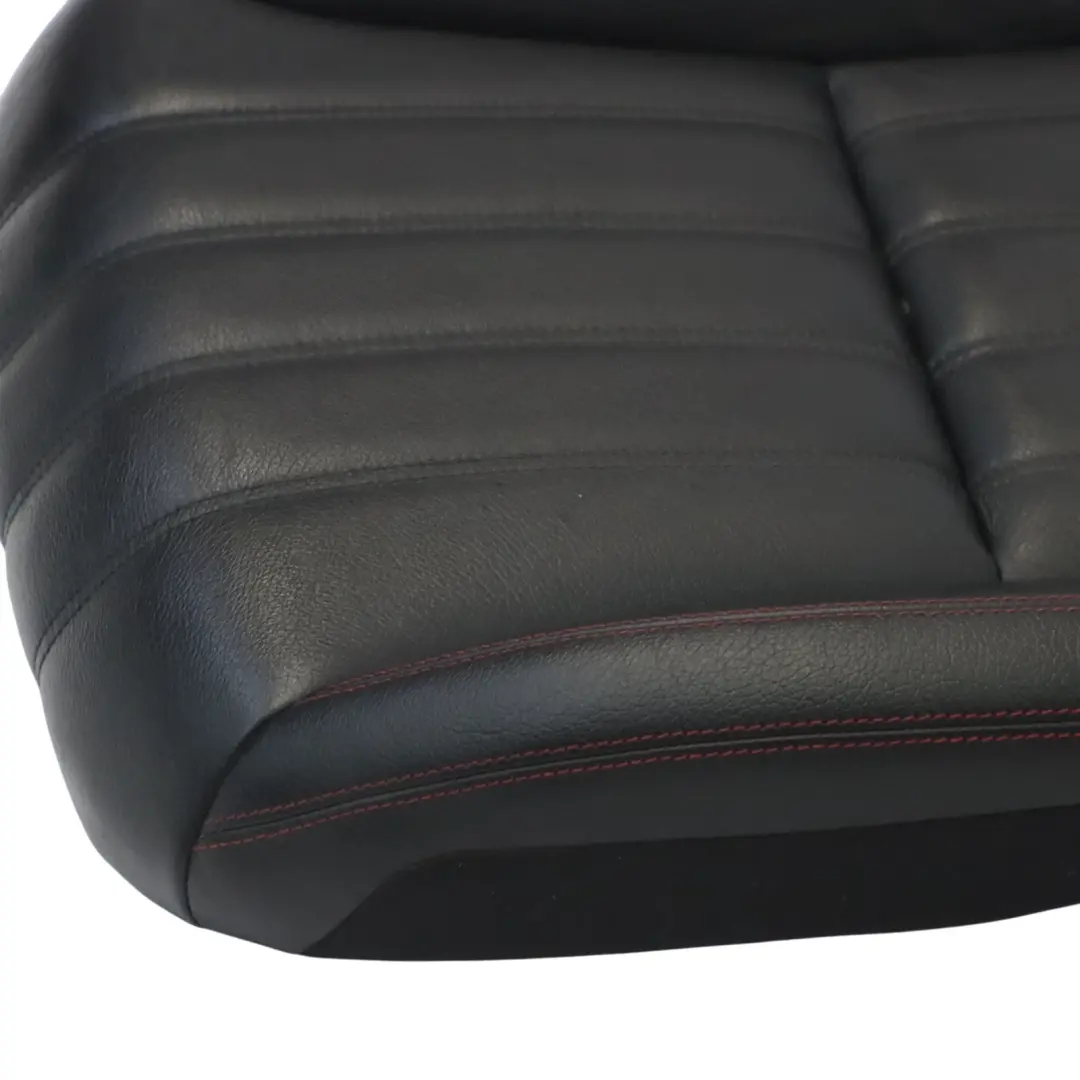 Front Left Right N/O/S Black Leather Red Stitching to Mercedes SLK R172 Seat Cover with Part number A1729101701 Mercedes SLK R172 Seat Cover Front Left Right N/O/S Black Leather Red Stitching - SKU RHD-A1729101701 - Part number A1729101701
