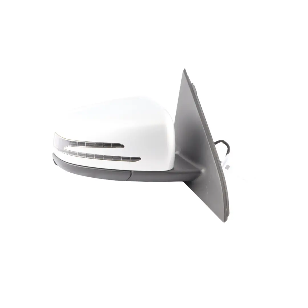 Door Exterior Wing Mirror Right O/S Outside Polar Silver - 761 to Mercedes W176 with Part number A1768100216 Mercedes W176 Door Exterior Wing Mirror Right O/S Outside Polar Silver - 761 - SKU RHD-A1768100216-PLS - Part number A1768100216