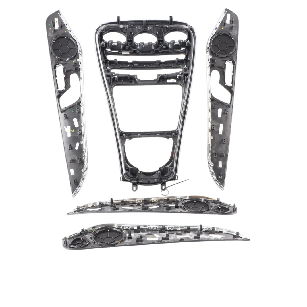 Mercedes W205 Centre Console Strip Ash Tray Door Trim Cover Set Black Ash Wood - SKU rhd-A2056809504-1 - Part number A2056809504