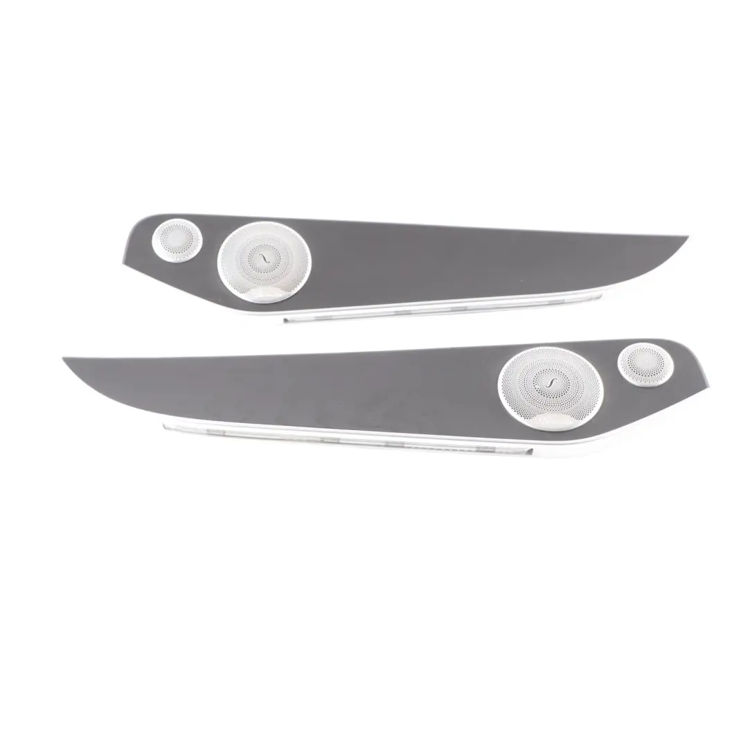 Mercedes W205 Centre Console Strip Ash Tray Door Trim Cover Set Black Ash Wood - SKU rhd-A2056809504-1 - Part number A2056809504