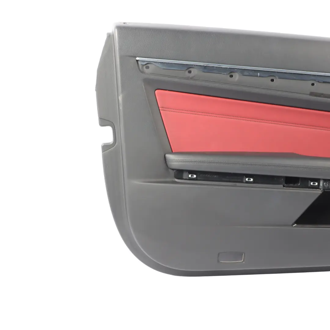 Door Card Front Left N/S Red Leather Trim Panel to Mercedes C207 Coupe with Part number A2077203170 Mercedes C207 Coupe Door Card Front Left N/S Red Leather Trim Panel - SKU RHD-A2077203170-1 - Part number A2077203170