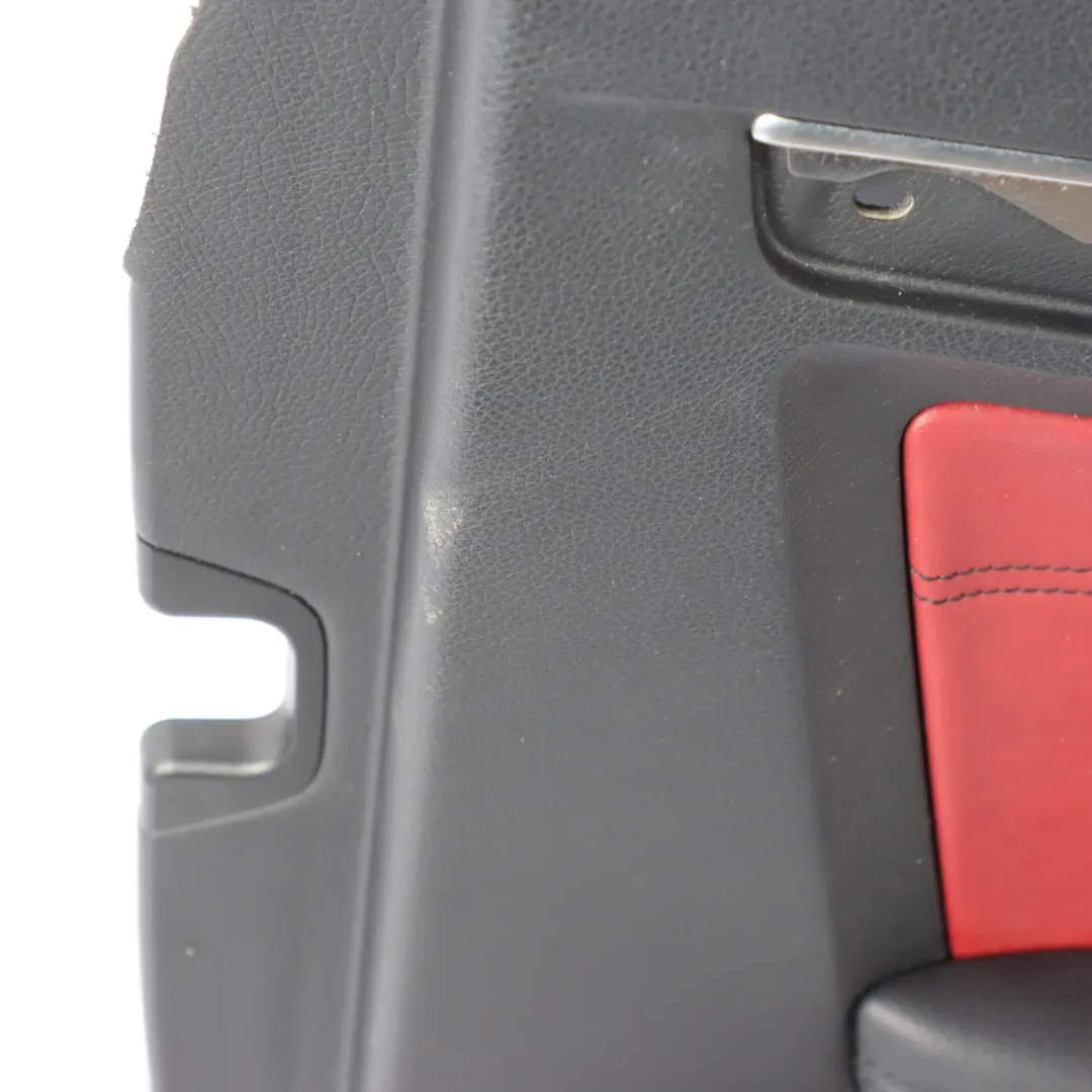 Door Card Front Left N/S Red Leather Trim Panel to Mercedes C207 Coupe with Part number A2077203170 Mercedes C207 Coupe Door Card Front Left N/S Red Leather Trim Panel - SKU RHD-A2077203170-1 - Part number A2077203170