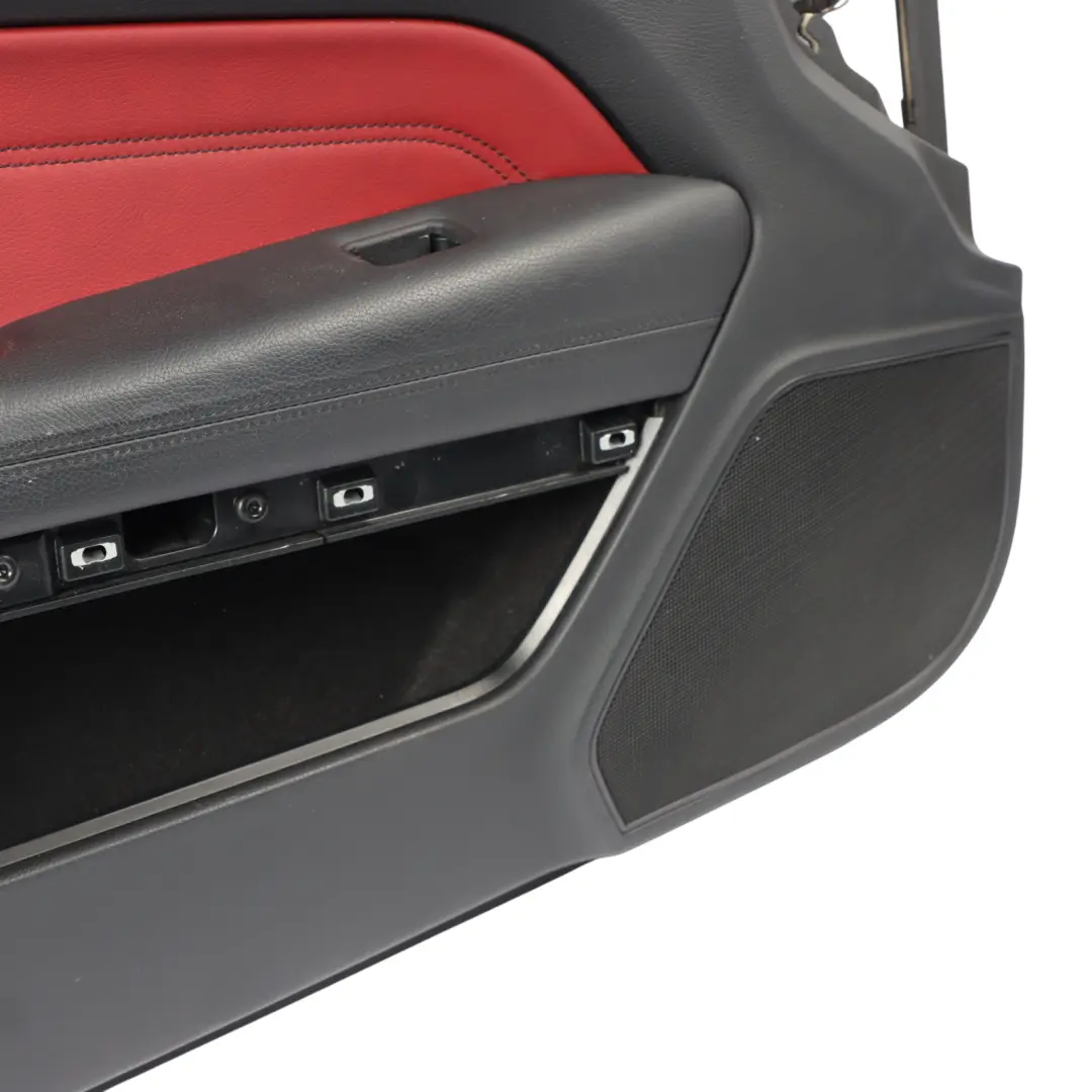 Mercedes C207 Coupe Door Card Front Left N/S Red Leather Trim Panel - SKU RHD-A2077203170-1 - Part number A2077203170