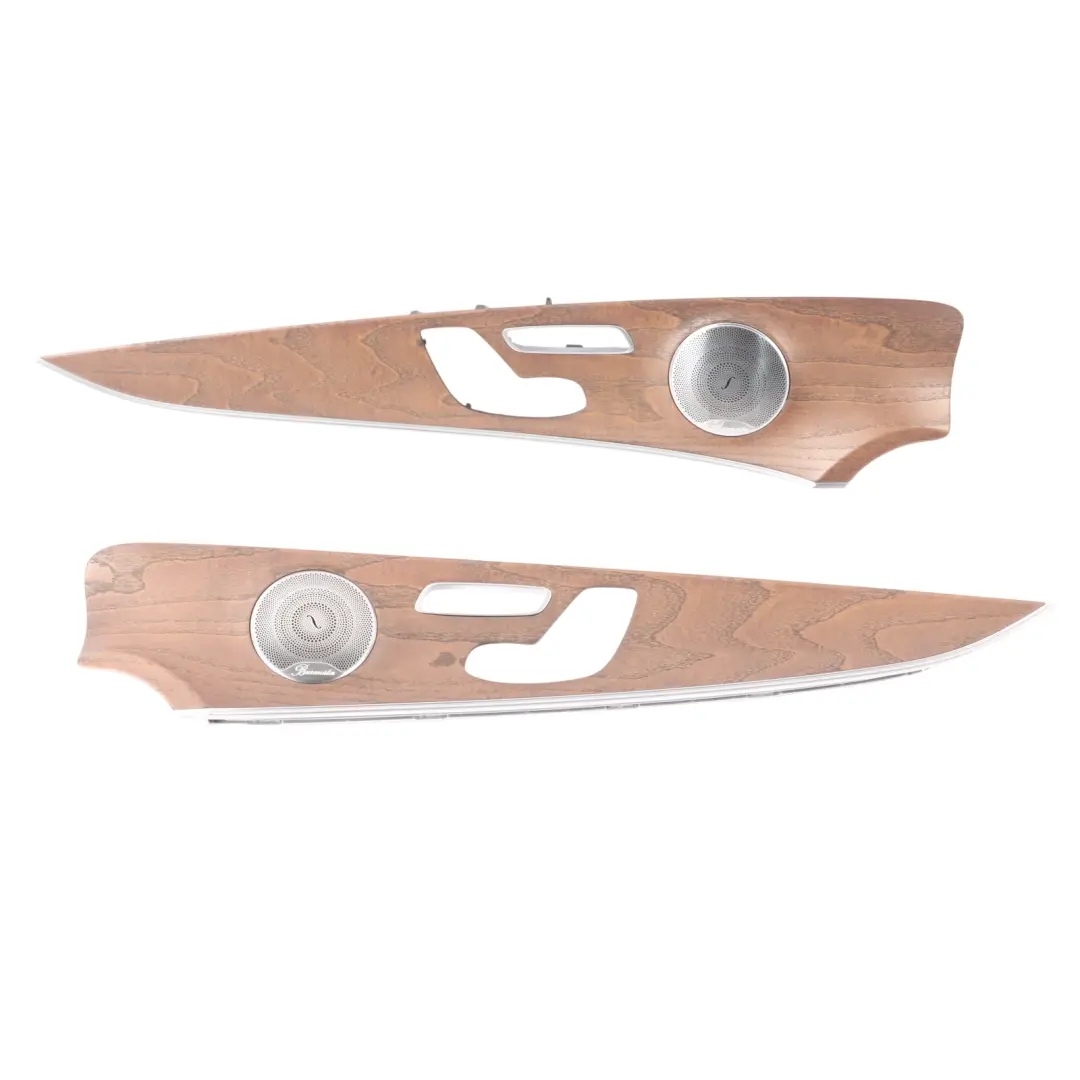 Console Dashboard Trim Strip Dash Cover Panel Brown Ash Wood Set Mercedes W213 - SKU RHD-A2136808200-1 - Part number A2136808200