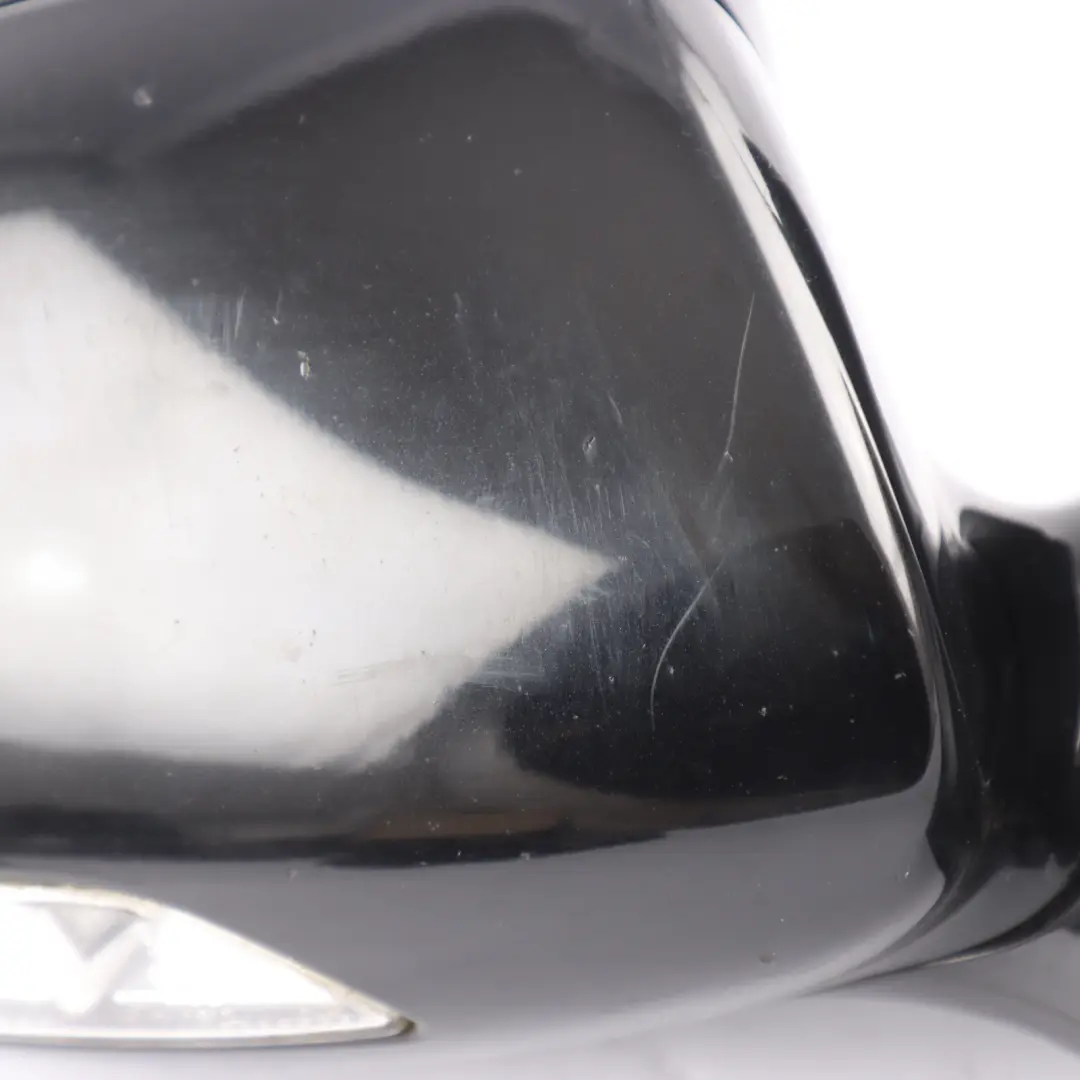 Mercedes W221 Wing Mirror Door Right O/S Auto Dip High Gloss Obsidian Black 197 - SKU RHD-A2218100676-1OB - Part number A2218100676