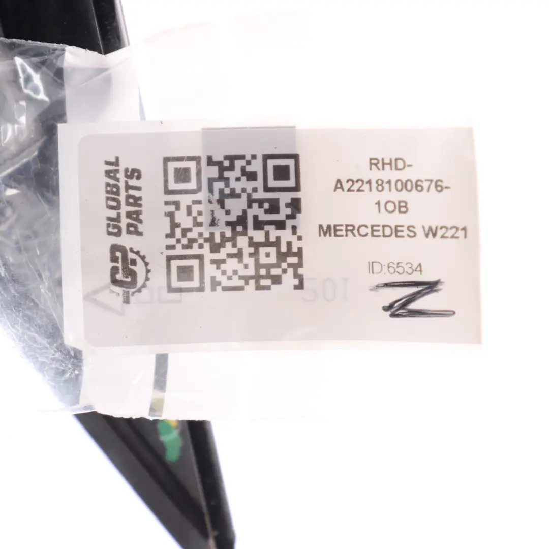 Mercedes W221 Wing Mirror Door Right O/S Auto Dip High Gloss Obsidian Black 197 - SKU RHD-A2218100676-1OB - Part number A2218100676
