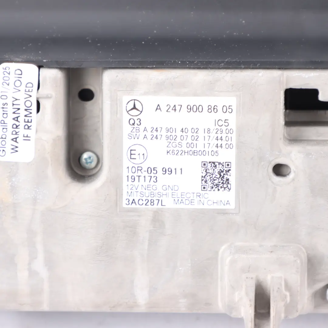 Display Screen Mercedes W177 W247 Instrument Cluster Speedo Meter to with Part number A2479008605 Display Screen Mercedes W177 W247 Instrument Cluster Speedo Meter - SKU RHD-A2479008605-1 - Part number A2479008605