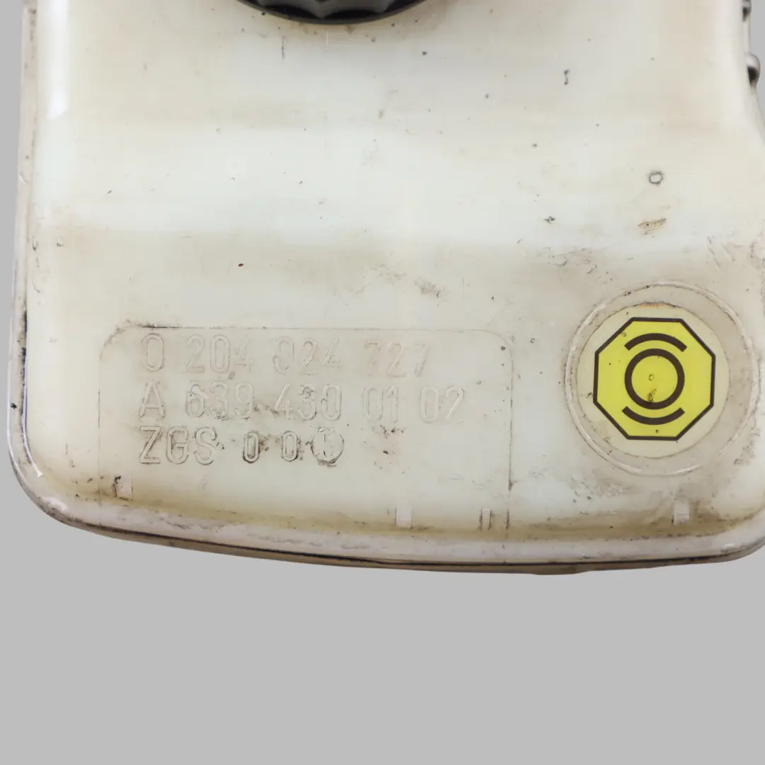 Servo Brake Fluid Reservoir Bottle to Mercedes W639 with Part number A6394300102 Mercedes W639 Servo Brake Fluid Reservoir Bottle - SKU RHD-A6394300102-1 - Part number A6394300102