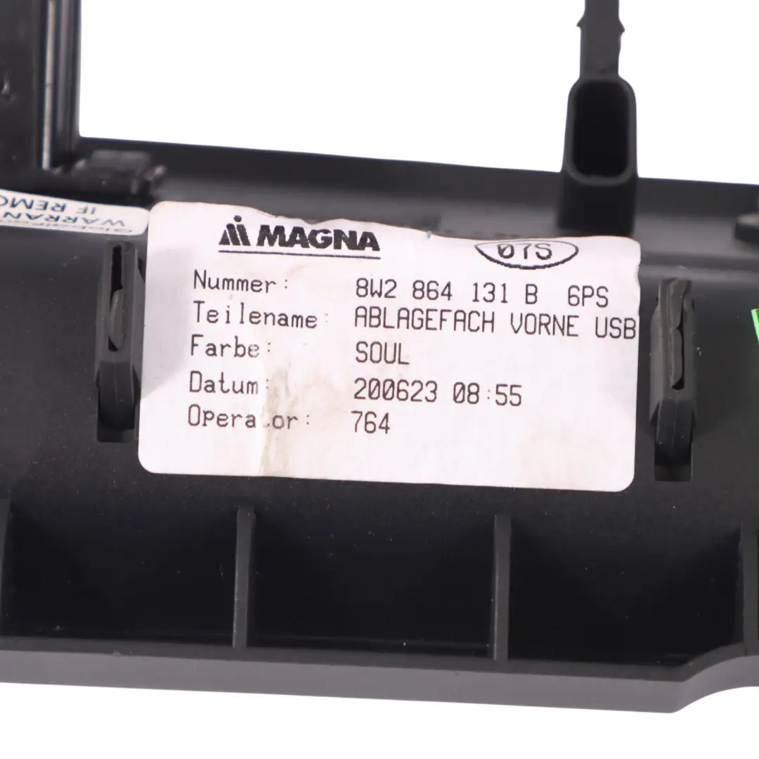 Audi A4 B9 Centre Console Engine Start Button Panel Trim Tray USB - SKU RHD-8W2864131B - Part number 8W2864131B