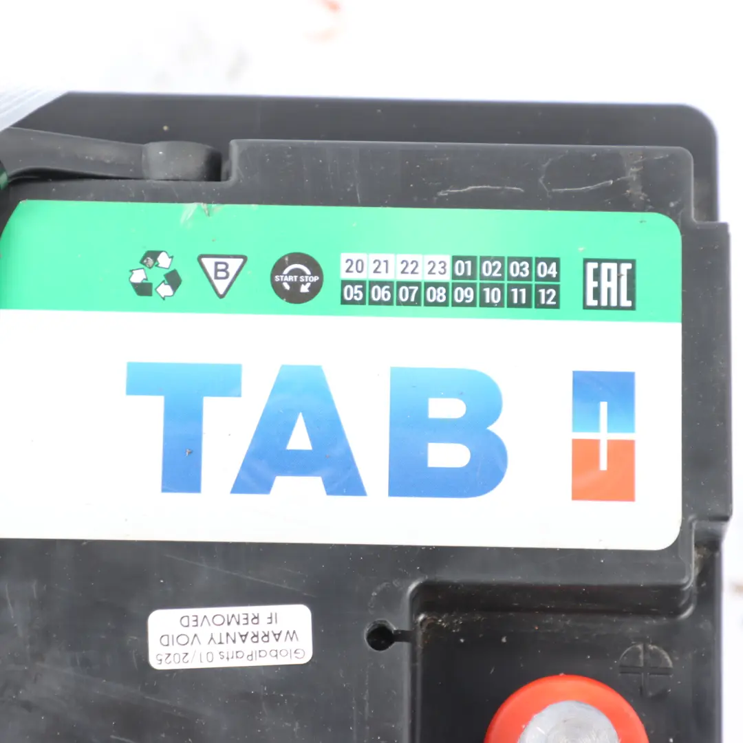  TAB AG80 AGM Start Stop Car Battery 80Ah 800A 12V - SKU TAB-AGM-80AH - Part number TAB-AGM-80AH