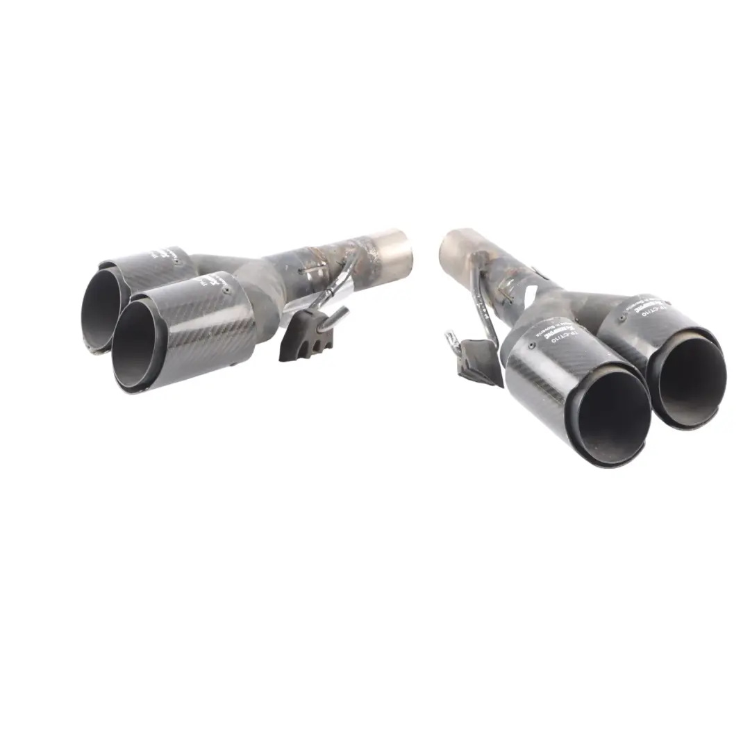 Exhaust Tips Akrapovic Muffler Pipes Set Carbon Fibre TP-CT/10 to BMW F10 M5 with Part number TP-CT-10-1 BMW F10 M5 Exhaust Tips Akrapovic Muffler Pipes Set Carbon Fibre TP-CT/10 - SKU TP-CT-10-1 - Part number TP-CT-10-1