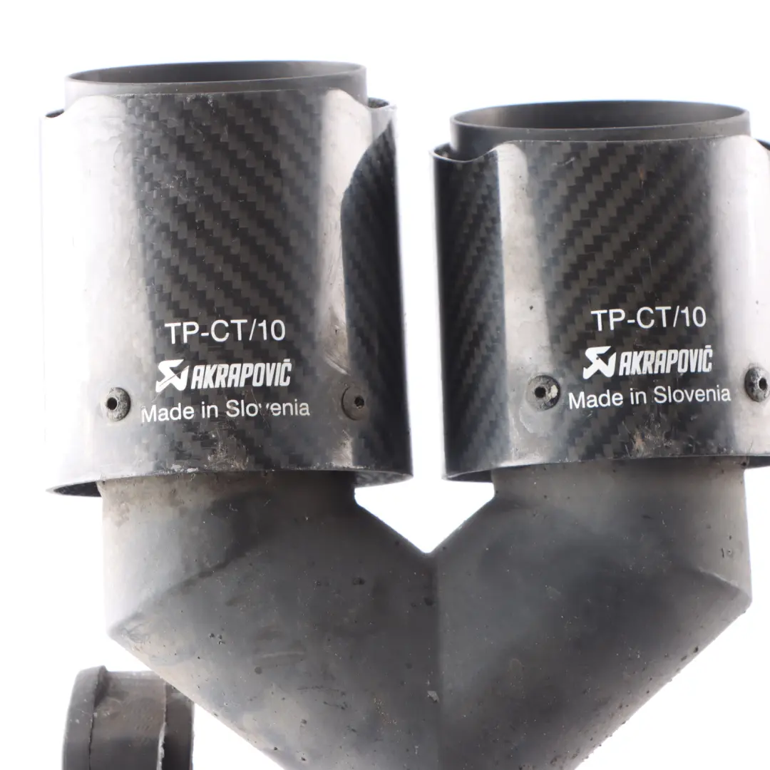 Exhaust Tips Akrapovic Muffler Pipes Set Carbon Fibre TP-CT/10 to BMW F10 M5 with Part number TP-CT-10-1 BMW F10 M5 Exhaust Tips Akrapovic Muffler Pipes Set Carbon Fibre TP-CT/10 - SKU TP-CT-10-1 - Part number TP-CT-10-1