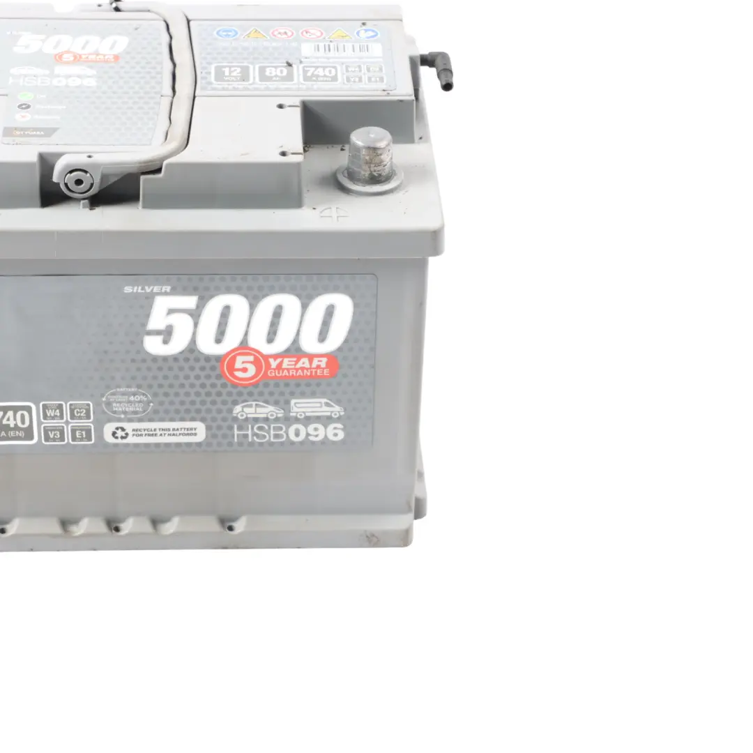  YUASA 5000 12V Accumulator Car Battery 80Ah 740A HSB096 - SKU YUASA-5000-80AH-ACCUMULATOR - Part number YUASA 5000 80Ah Accumulator