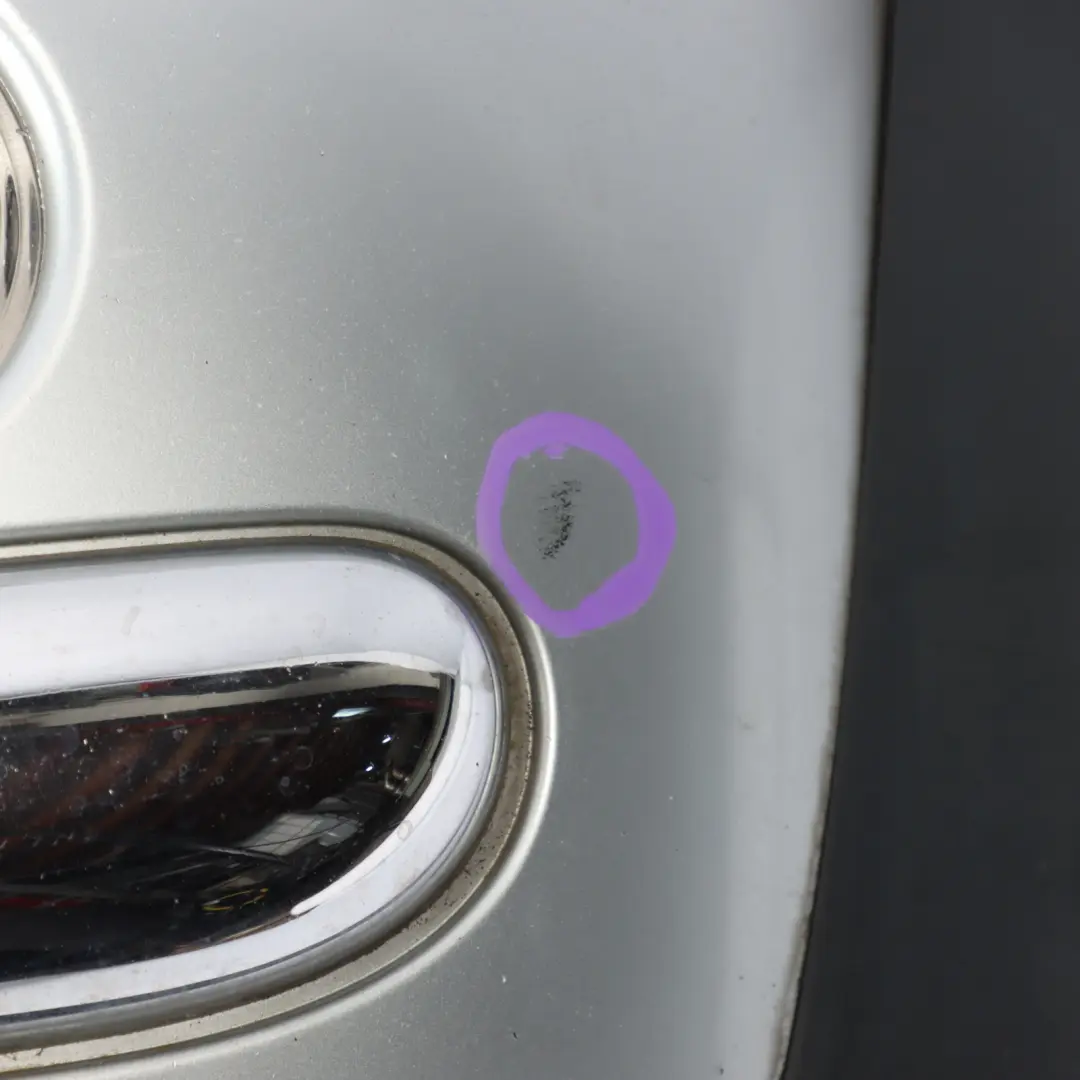 Complete Front Bumper Panel Pure Silver Metallic - 900 to Mini Cooper R50 with Part number 0029895 Mini Cooper R50 Complete Front Bumper Panel Pure Silver Metallic - 900 - SKU 0029895-PS1 - Part number 0029895