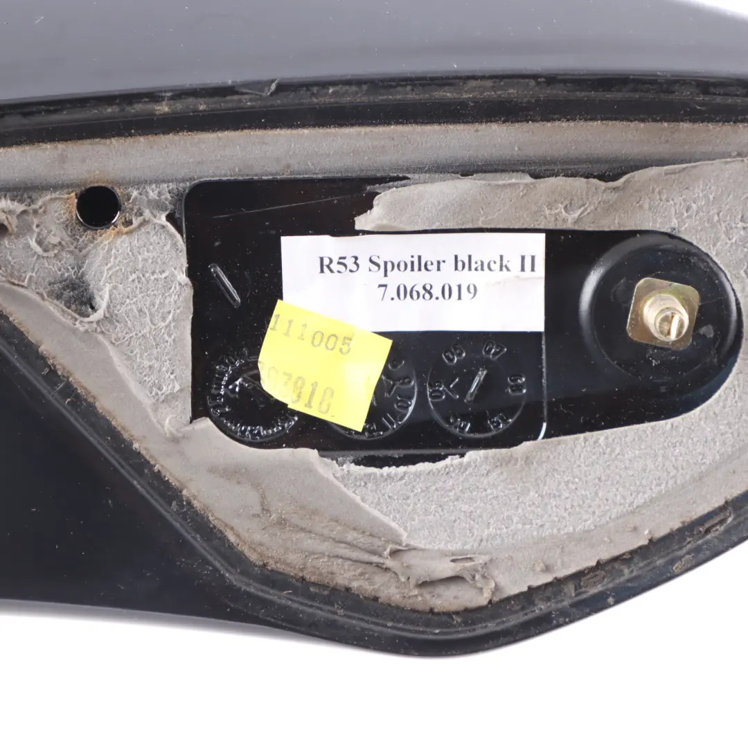 Rear Spoiler Mini Cooper S R53 Trunk Lid Tailgate Boot Black - SKU 0030565-BLK1 - Part number 0030565