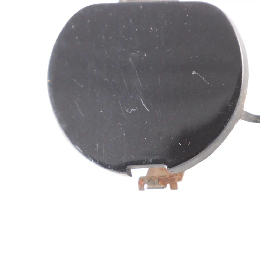 Bumper Flap Towing Eye Cap Black Sapphire - 475 to BMW Z4 E85 Roadster Rear with Part number 0031138 BMW Z4 E85 Roadster Rear Bumper Flap Towing Eye Cap Black Sapphire - 475 - SKU 0031138-BS - Part number 0031138