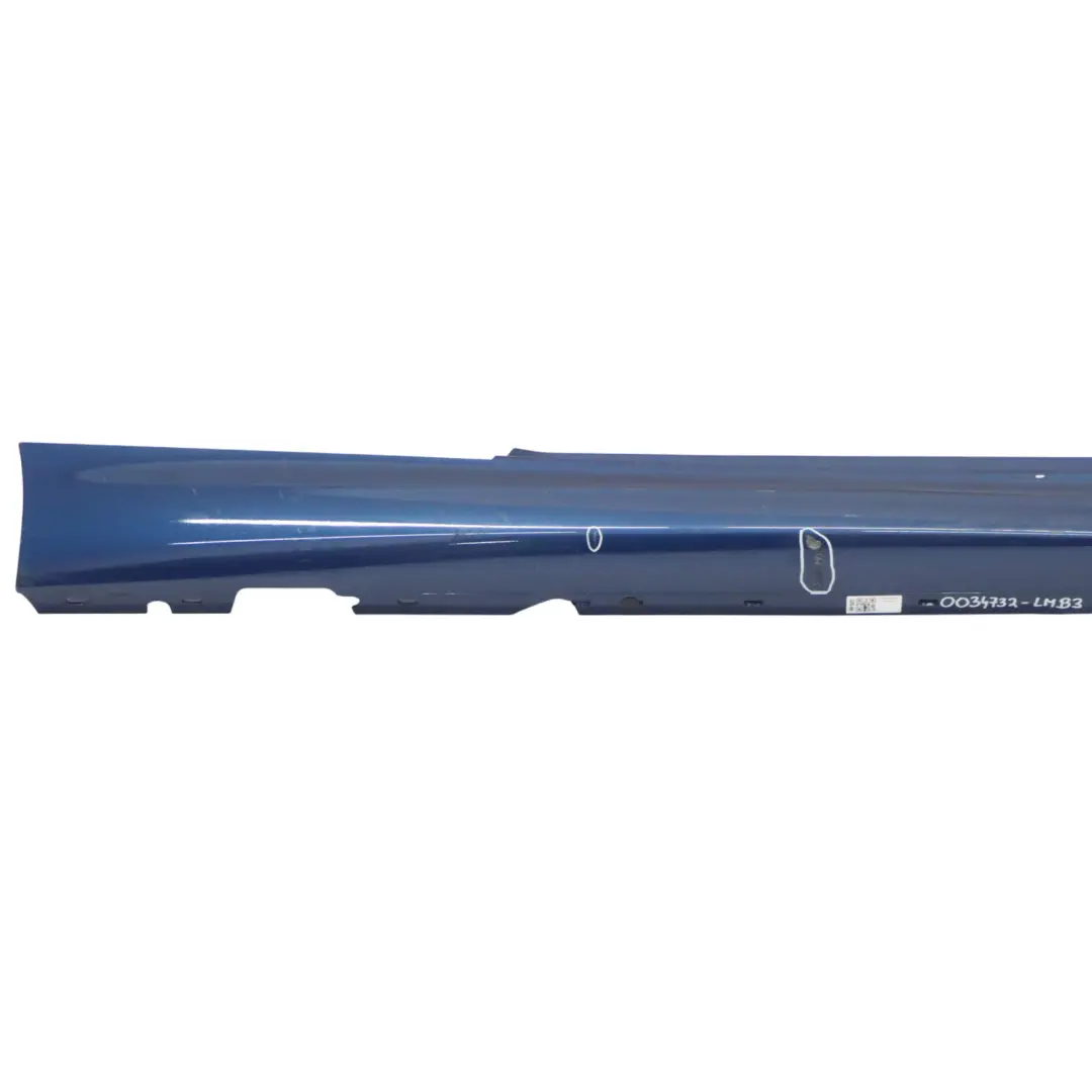 BMW E81 E82 E88 M Sport Listello Portiera Gonna Destra le Mans Blu - 381 - SKU 0034732-LMB3 - Numero di parte 0034732