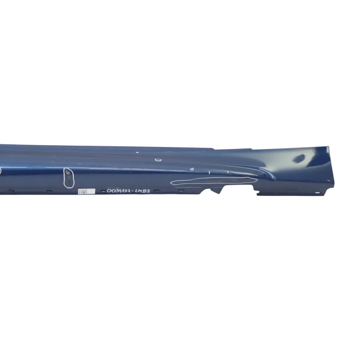 BMW E81 E82 E88 M Sport Listello Portiera Gonna Destra le Mans Blu - 381 - SKU 0034732-LMB3 - Numero di parte 0034732