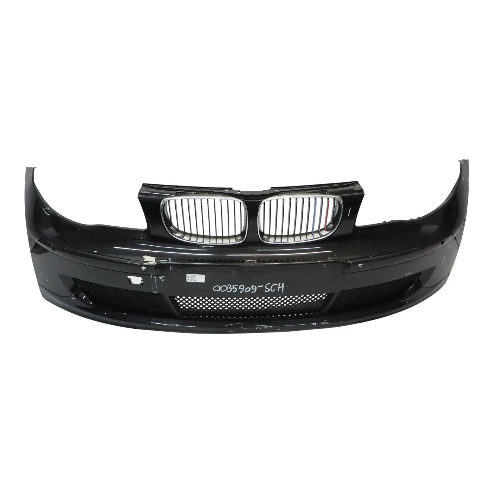BMW E81 E87 LCI Complete Front Bumper Trim Panel PDC Black Schwarz 2 - 668