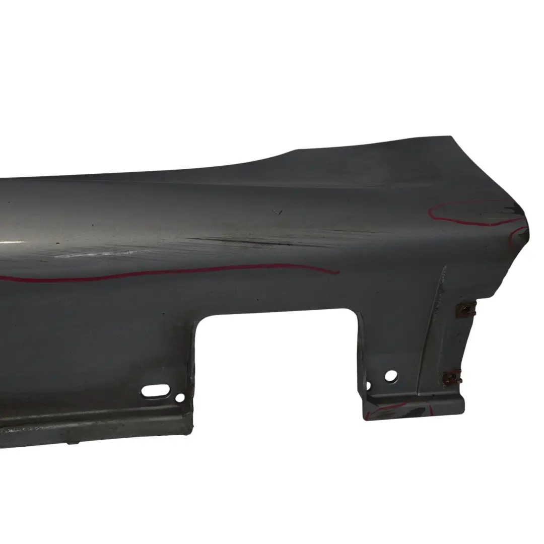BMW E60 E61 Lado Sill Faldón Cubierta Izquierda Silbergrau Gris Plata - A08 - SKU 0150277-SBG1 - Número de pieza 0150277