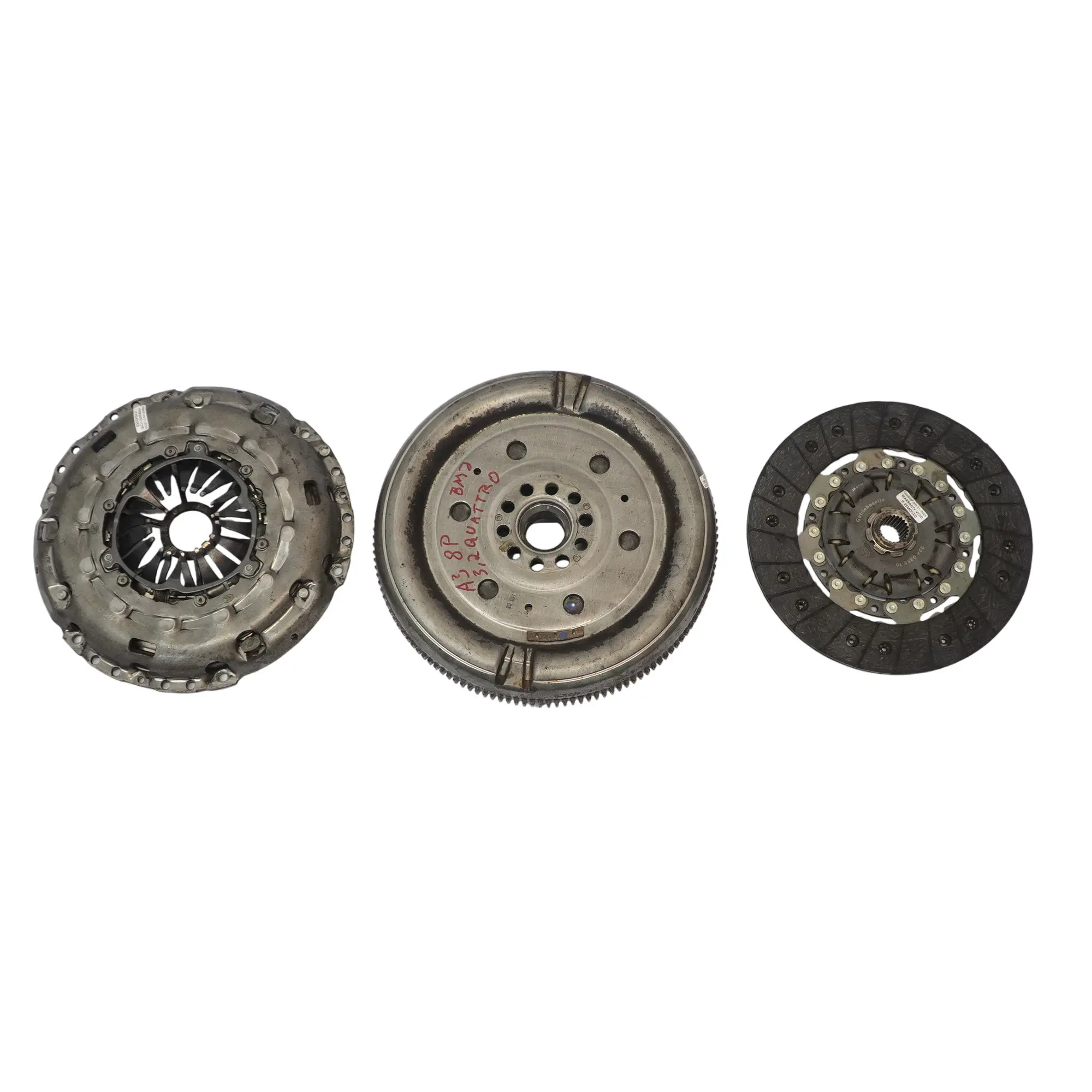 Audi A3 8P 3.2 BMJ Caja de cambios manual con volante bimasa 022105266AD