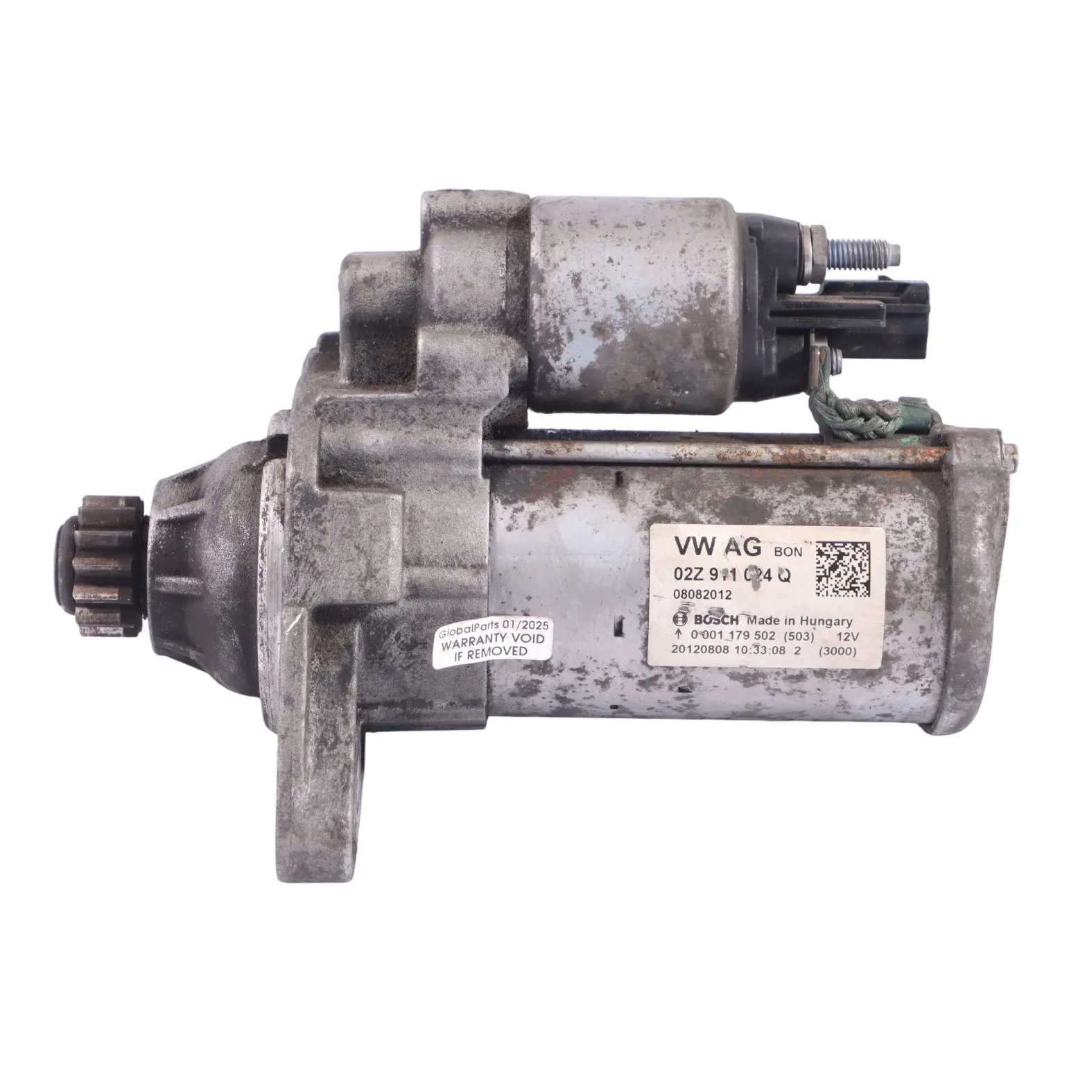 Démarreur Moteur Diesel Audi A3 8V 2.0 TDI Quattro Bosch 02Z911024Q