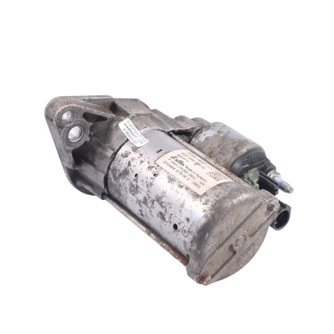 Audi A3 8V 2.0 TDI Quattro Starter Motor Engine Diesel Bosch - SKU 02Z911024Q - Part number 02Z911024Q