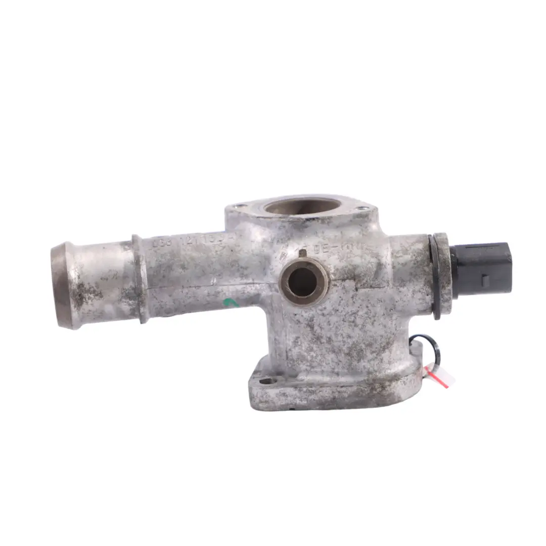 Coolant Thermostat Housing Flange to VW Volkswagen New Beetle 1.9 TDI with Part number 038121133A VW Volkswagen New Beetle 1.9 TDI Coolant Thermostat Housing Flange - SKU 038121133A - Part number 038121133A