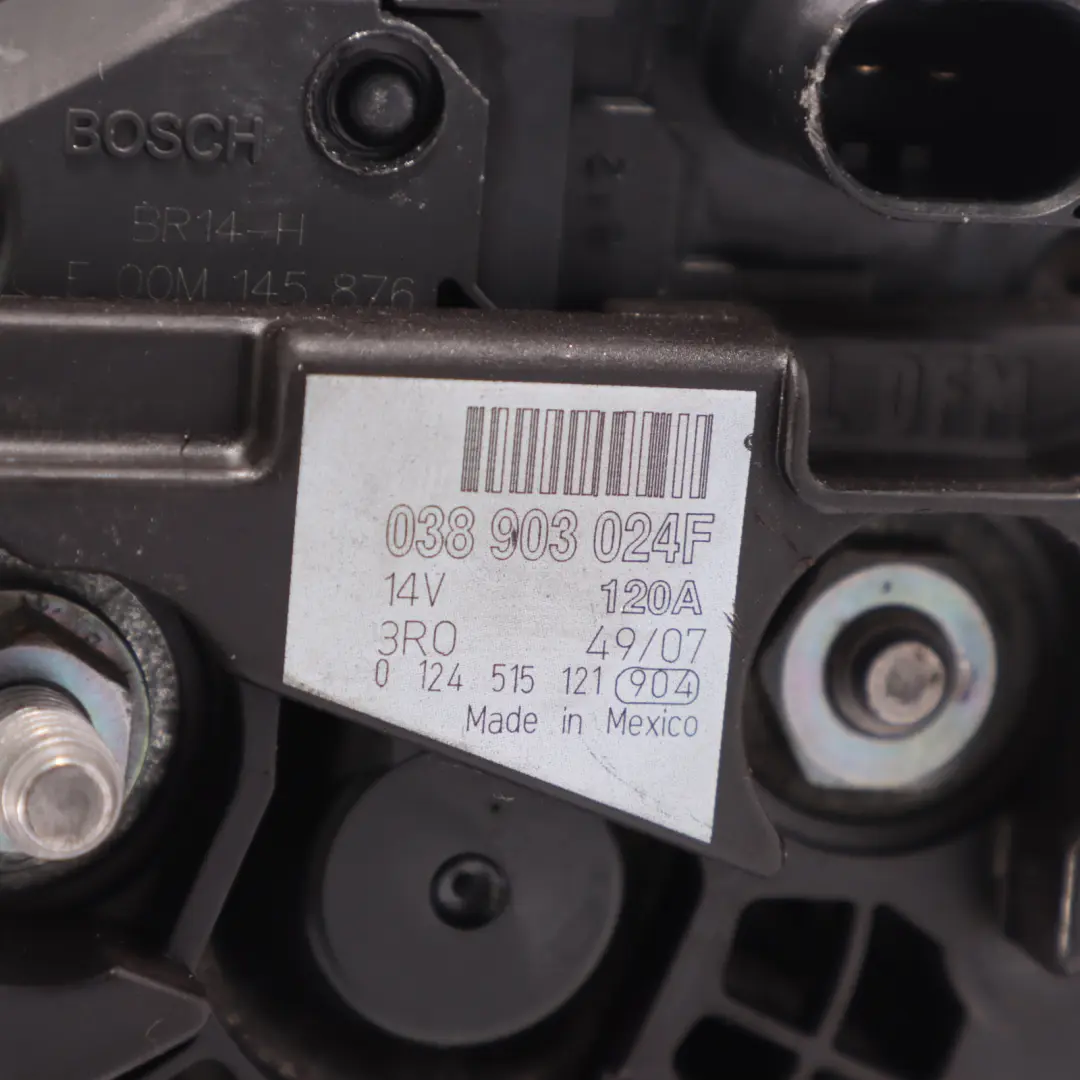 BSW Diesel Alternador Generador para VW Volkswagen New Beetle 1.9 TDI con número de pieza 038903024F VW Volkswagen New Beetle 1.9 TDI BSW Diesel Alternador Generador - SKU 038903024F - Número de pieza 038903024F
