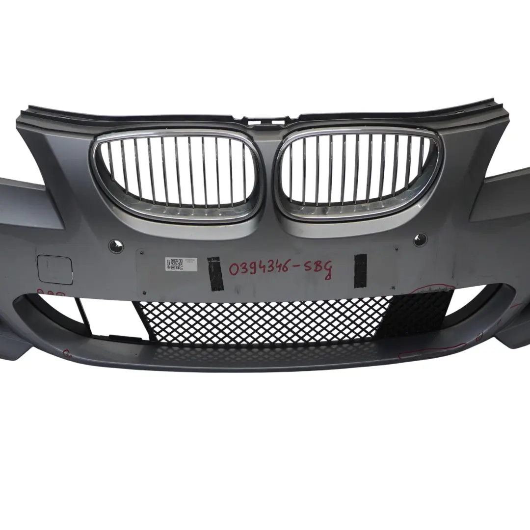 Front Bumper BMW E60 M Sport Trim Panel Silbergrau Silver Grey Metallic - A08 to with Part number 0394346 Front Bumper BMW E60 M Sport Trim Panel Silbergrau Silver Grey Metallic - A08 - SKU 0394346-SBG - Part number 0394346