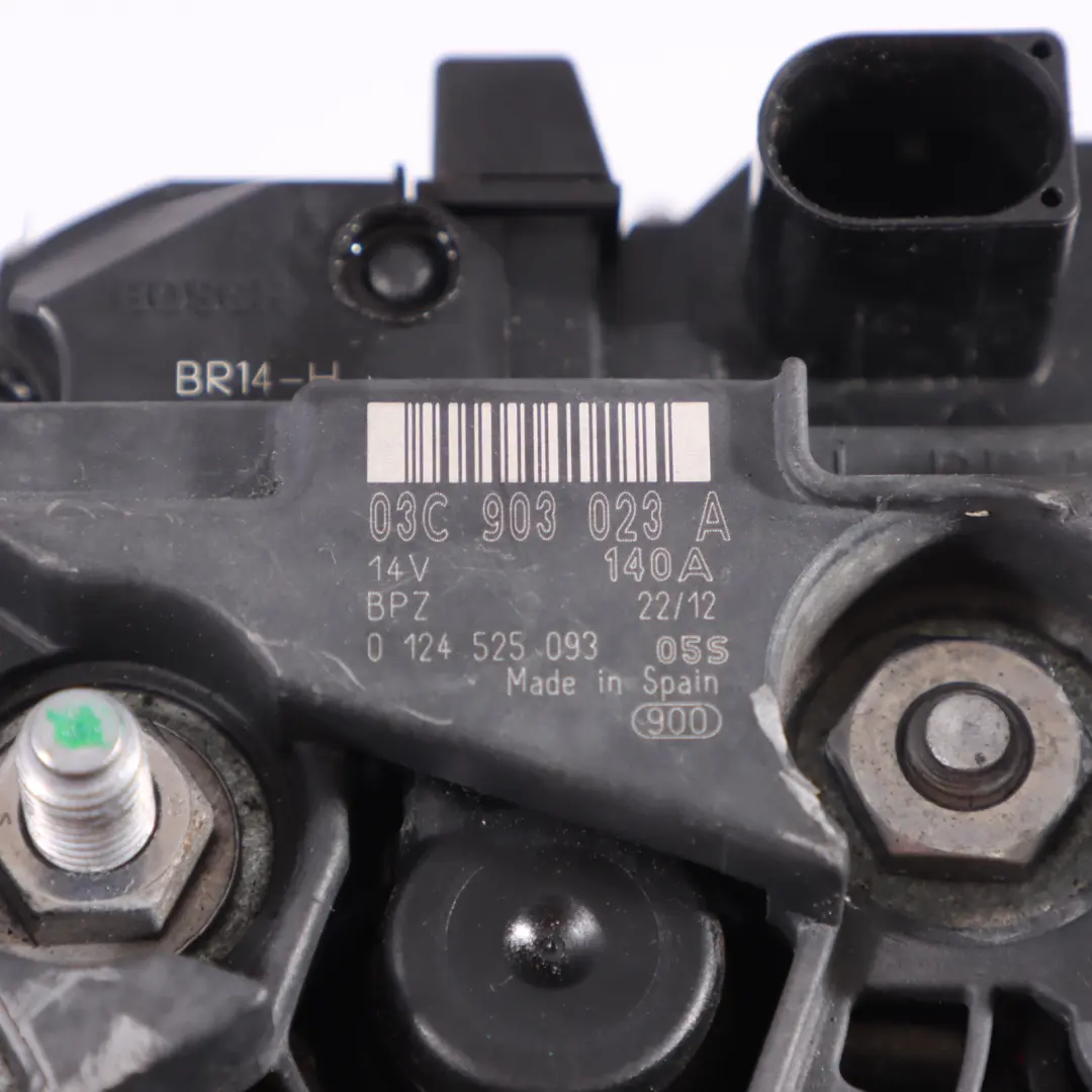 Audi A1 8X 1.4 TFSI CAVG Petrol Engine Alternator Motor - SKU 03C903023A - Part number 03C903023A